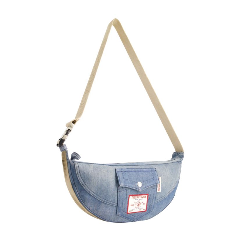 True Religion Washed Denim Hobo