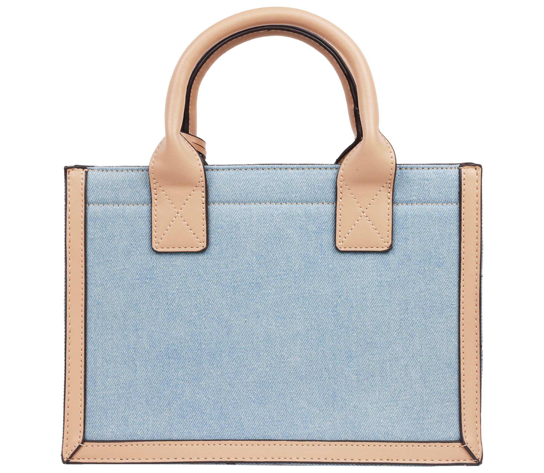 True Religion Bombe Logo Denim Tote