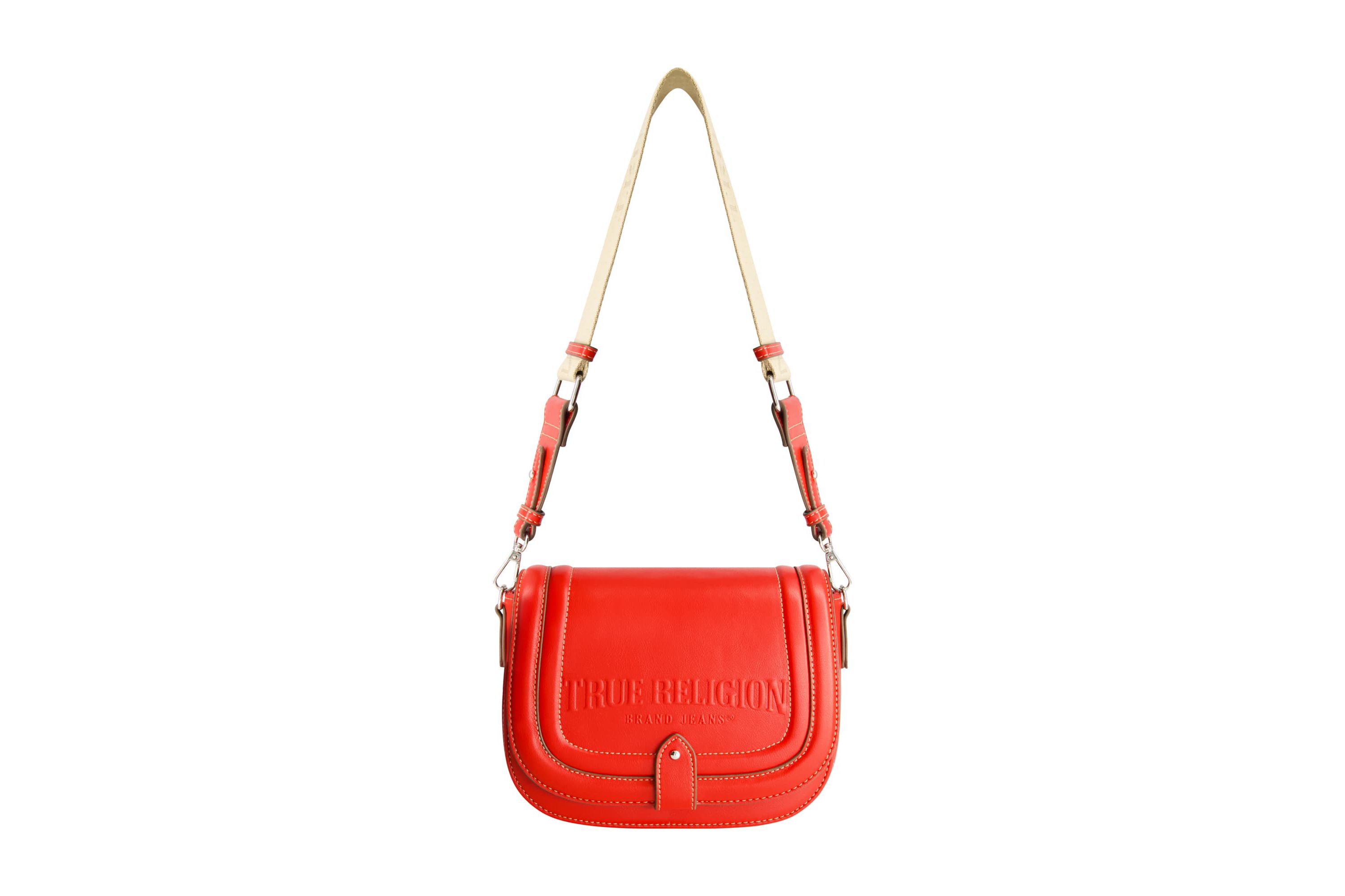 True Religion Bombe Logo Saddle Bag