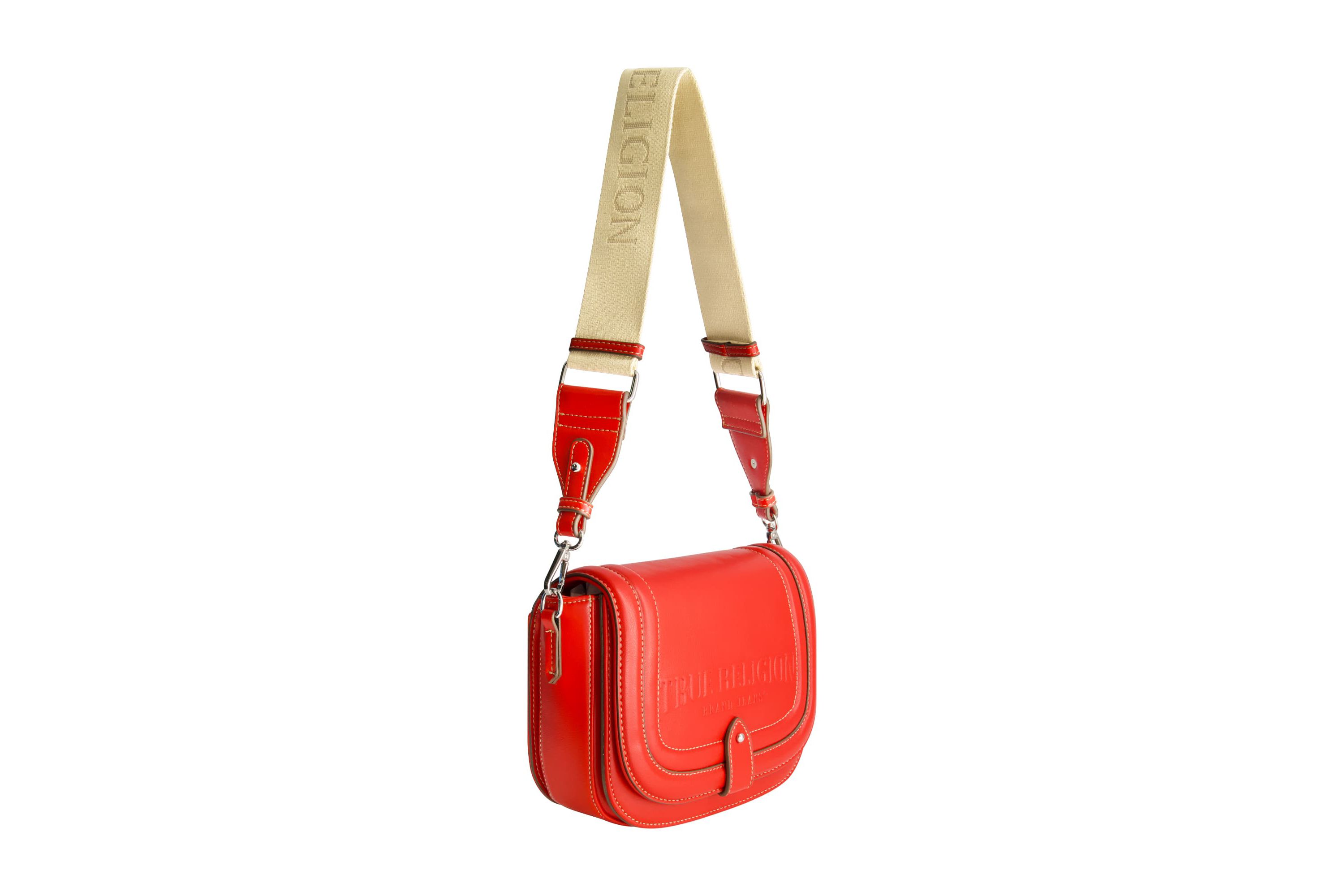True Religion Bombe Logo Saddle Bag