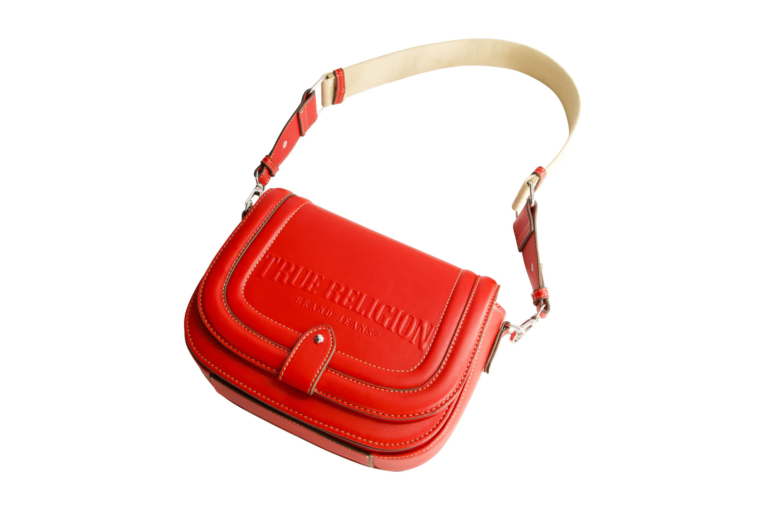 True Religion Bombe Logo Saddle Bag