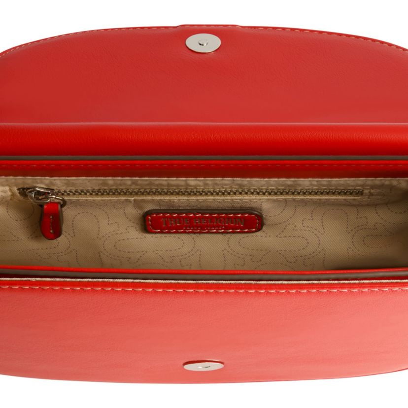 True Religion Bombe Logo Saddle Bag