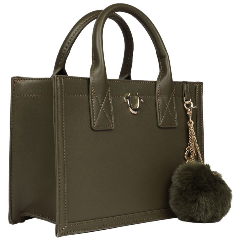 True Religion Pom Dangle Modern Tote