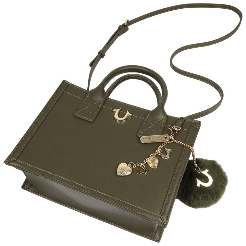 True Religion Pom Dangle Modern Tote