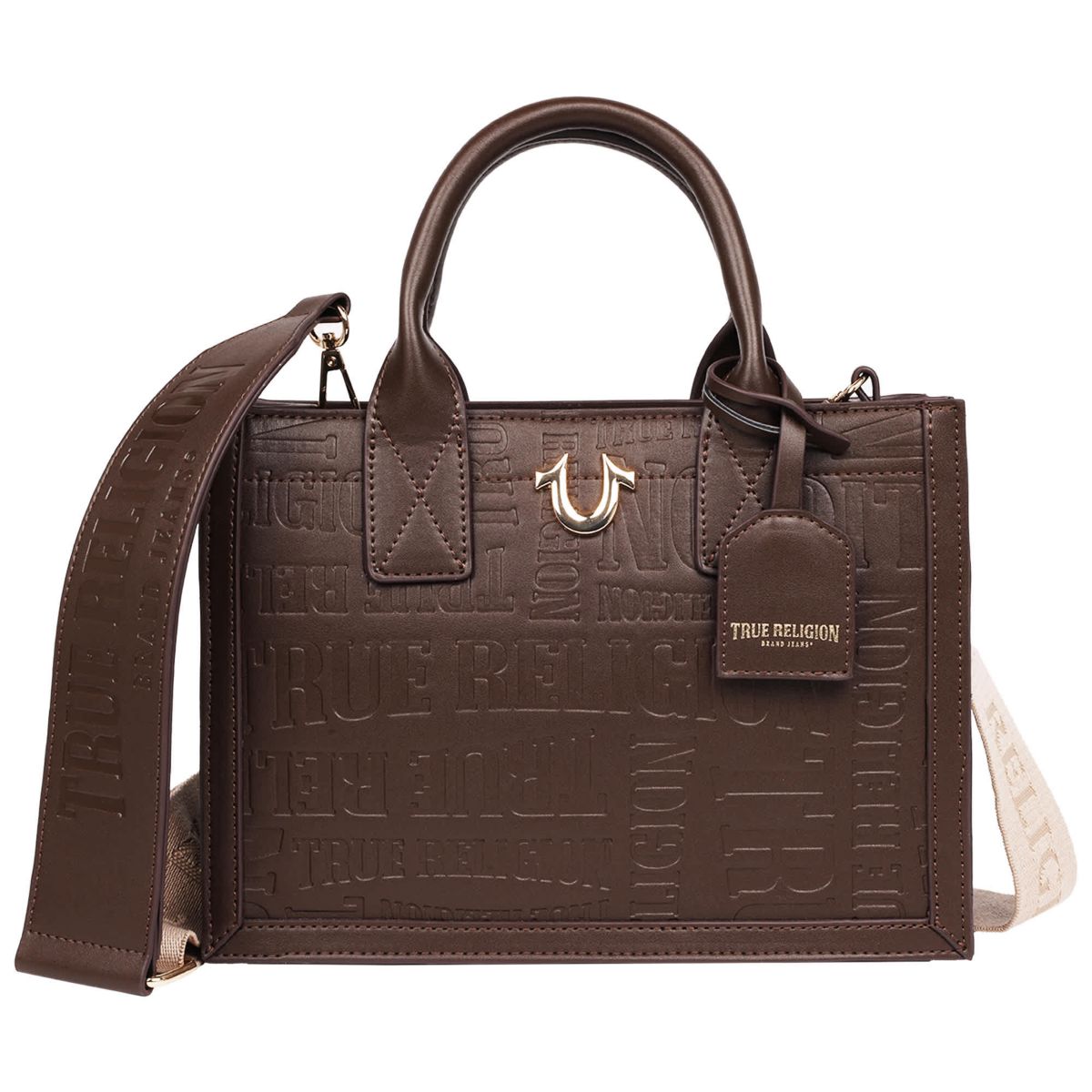 True Religion Mega Logo Modern Tote