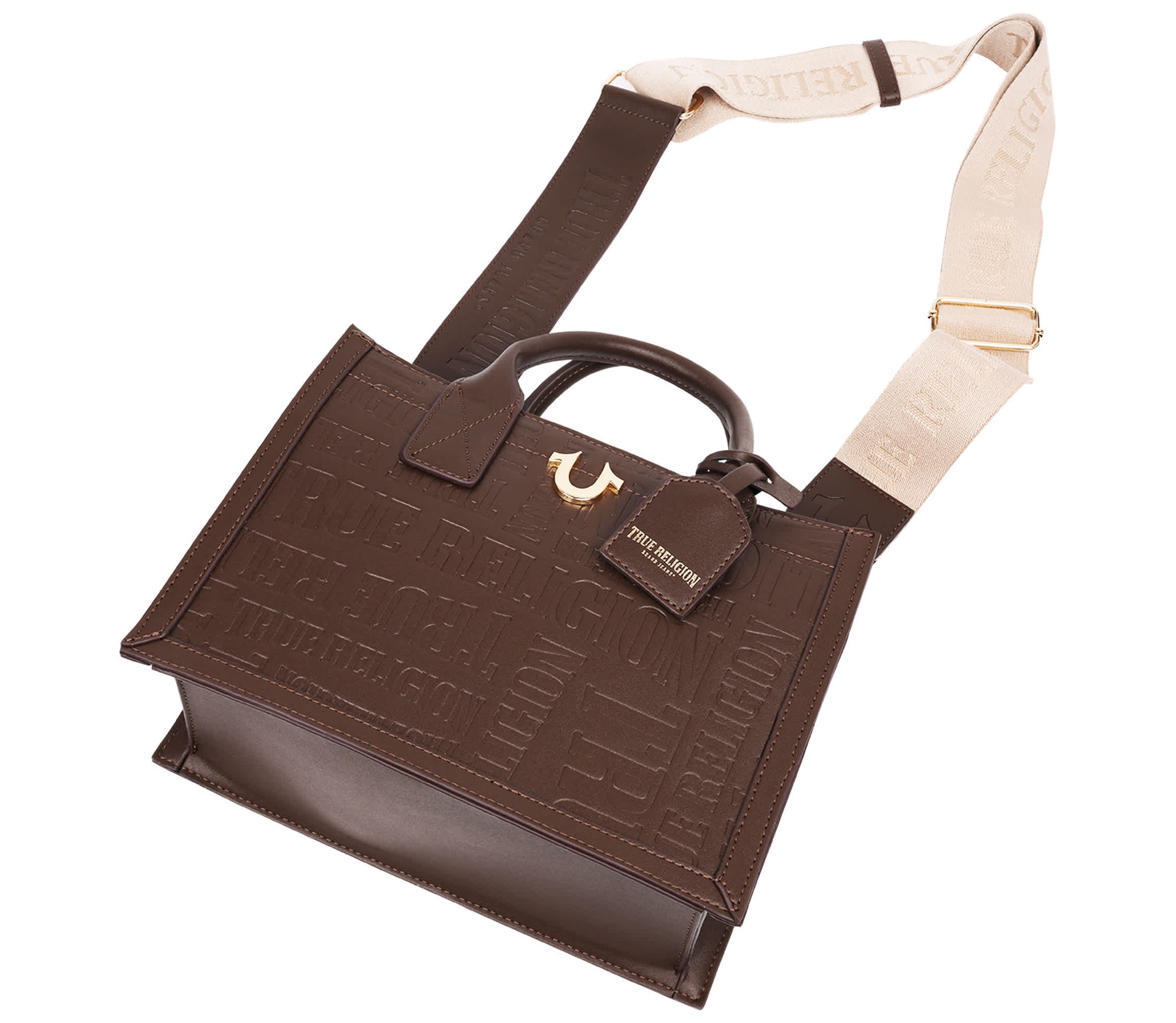 True Religion Mega Logo Modern Tote