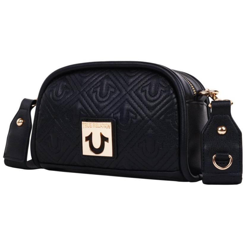 True Religion Metal Plaque Quilted Crossbody