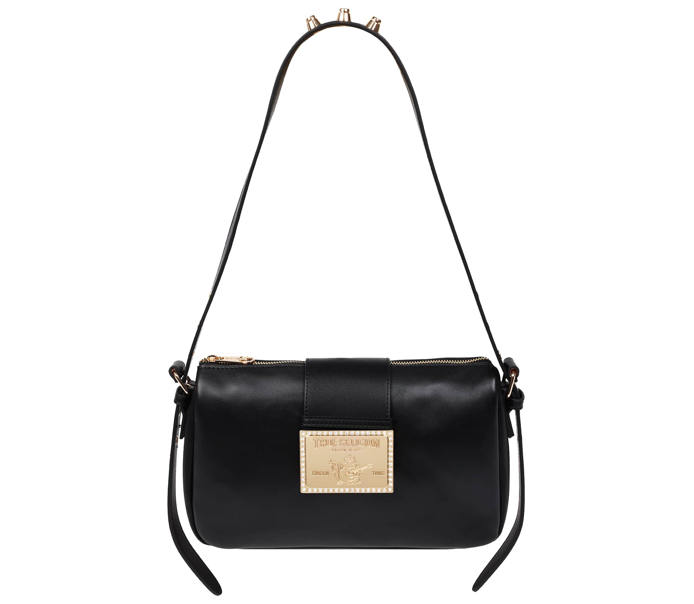 True Religion East West Shoulder Bag with Belt Buckle Tab