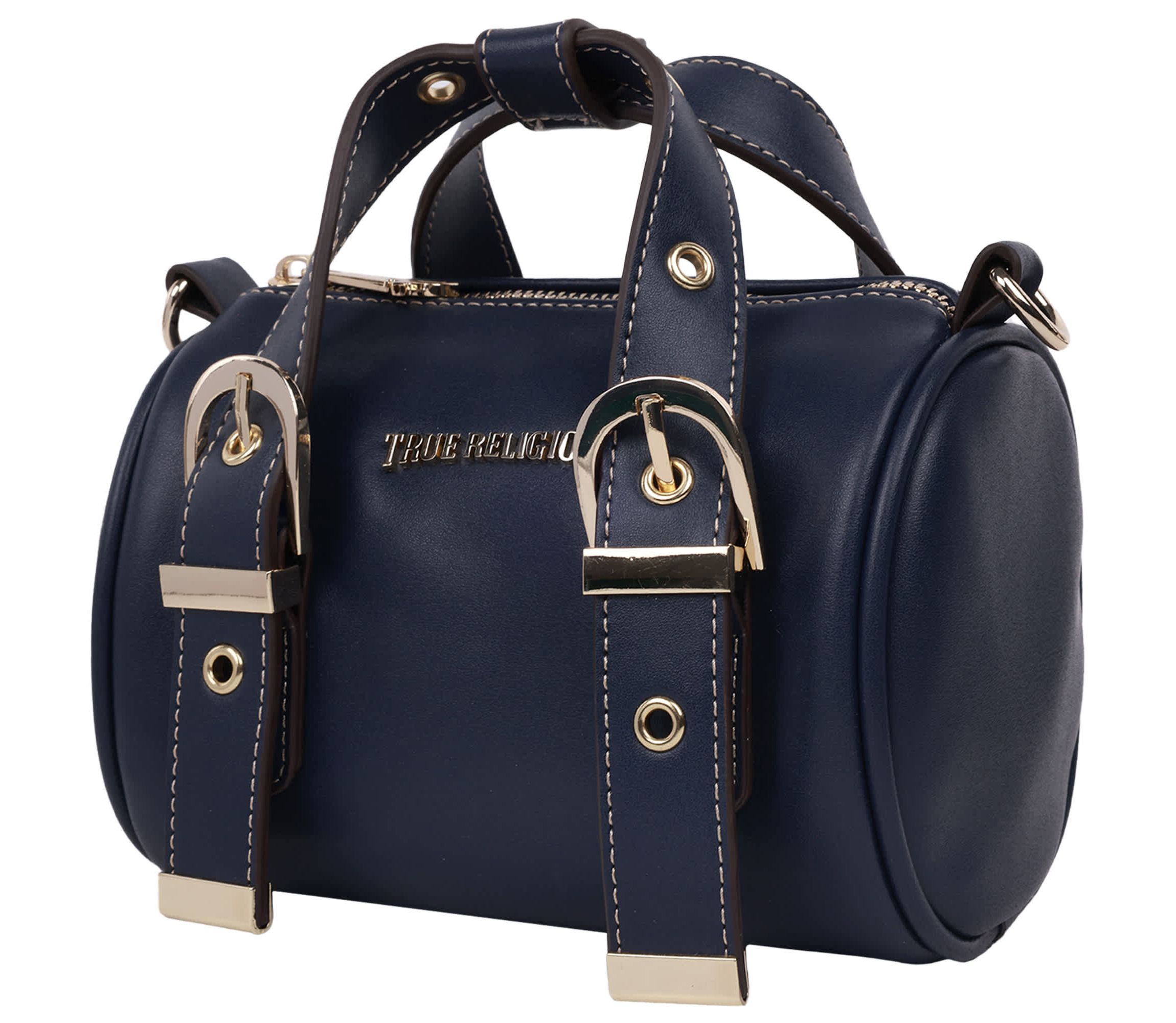 True Religion Metal Plaque Quilted Crossbody