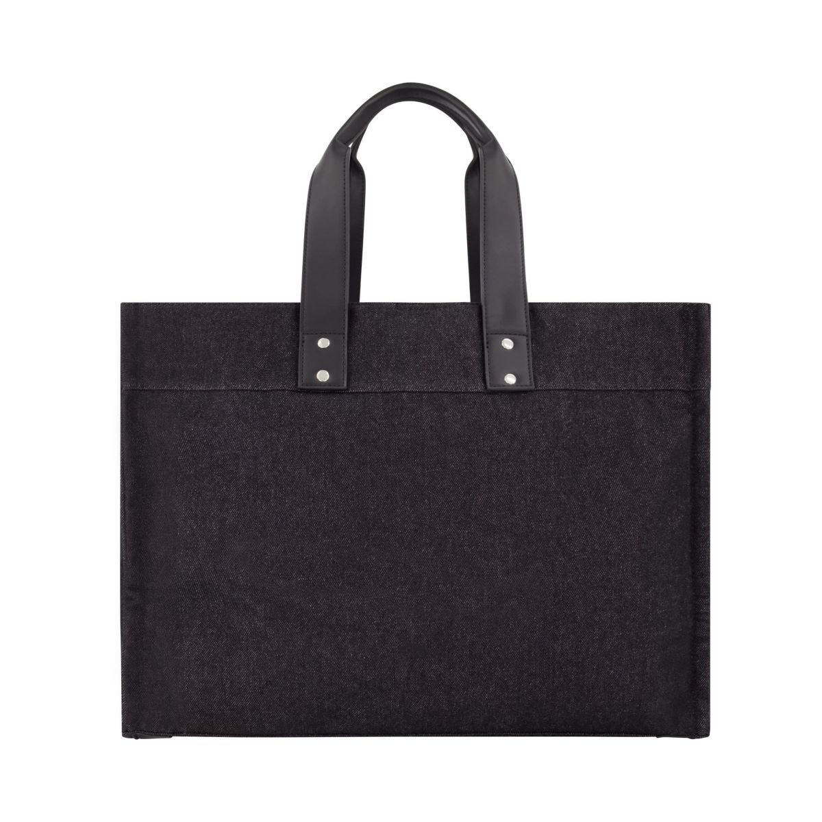 True Religion Large Washed Black Denim Tote