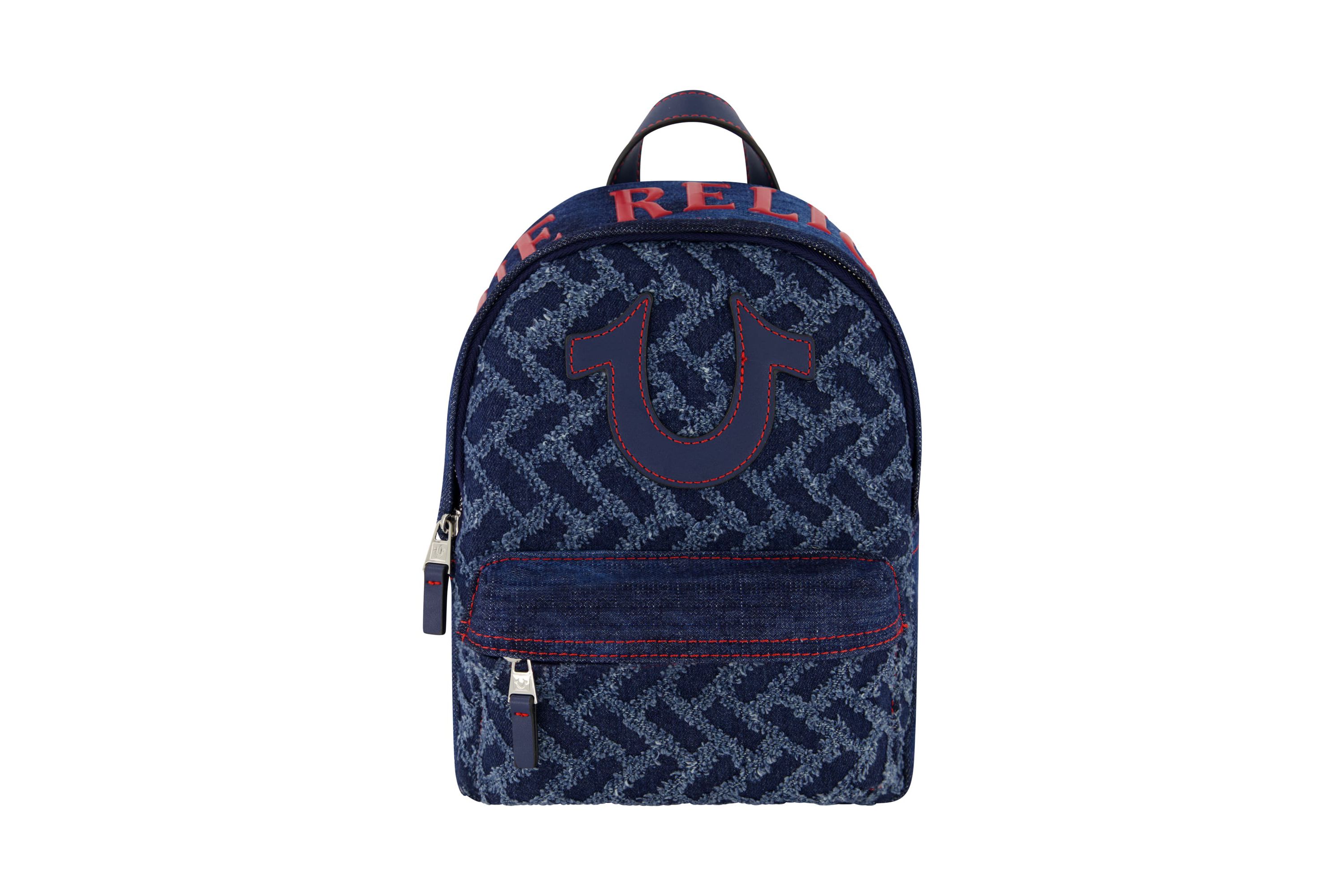 True Religion Mini Denim Logo Backpack