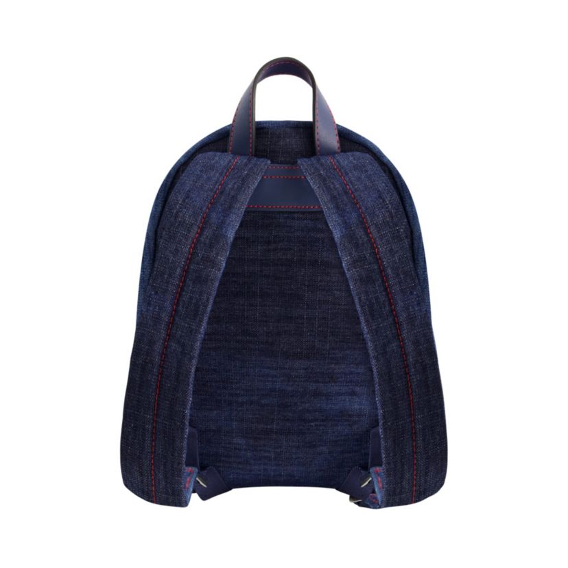 True Religion Mini Denim Logo Backpack