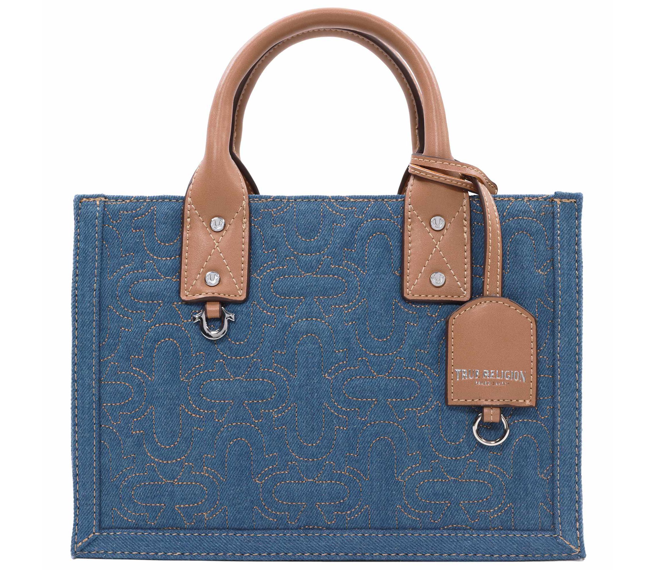 True Religion Quilted Horseshoe Modern Tote