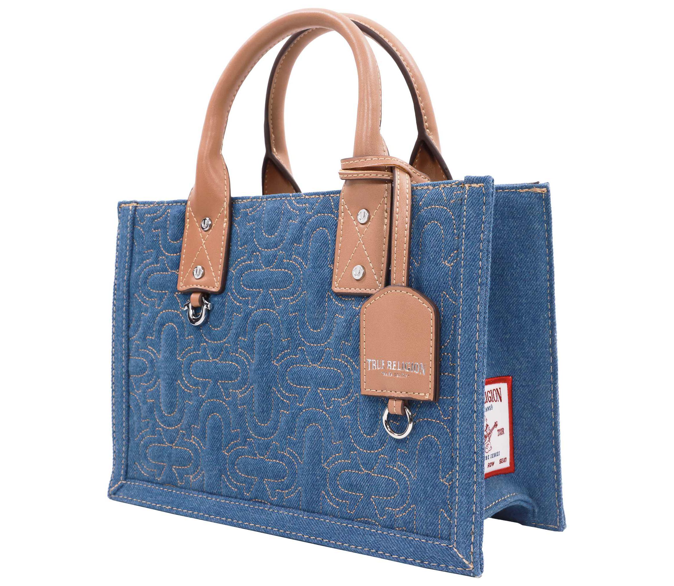 True Religion Quilted Horseshoe Modern Tote