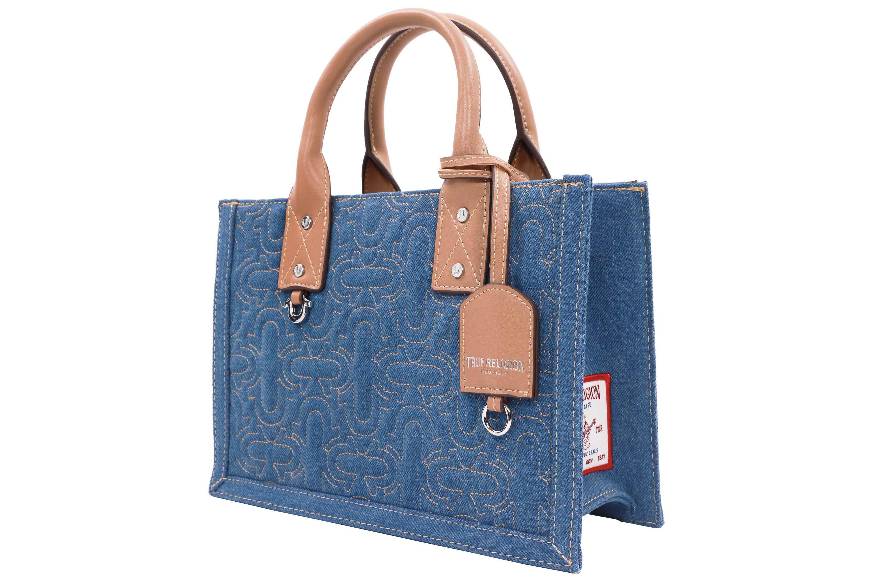True Religion Quilted Horseshoe Modern Tote