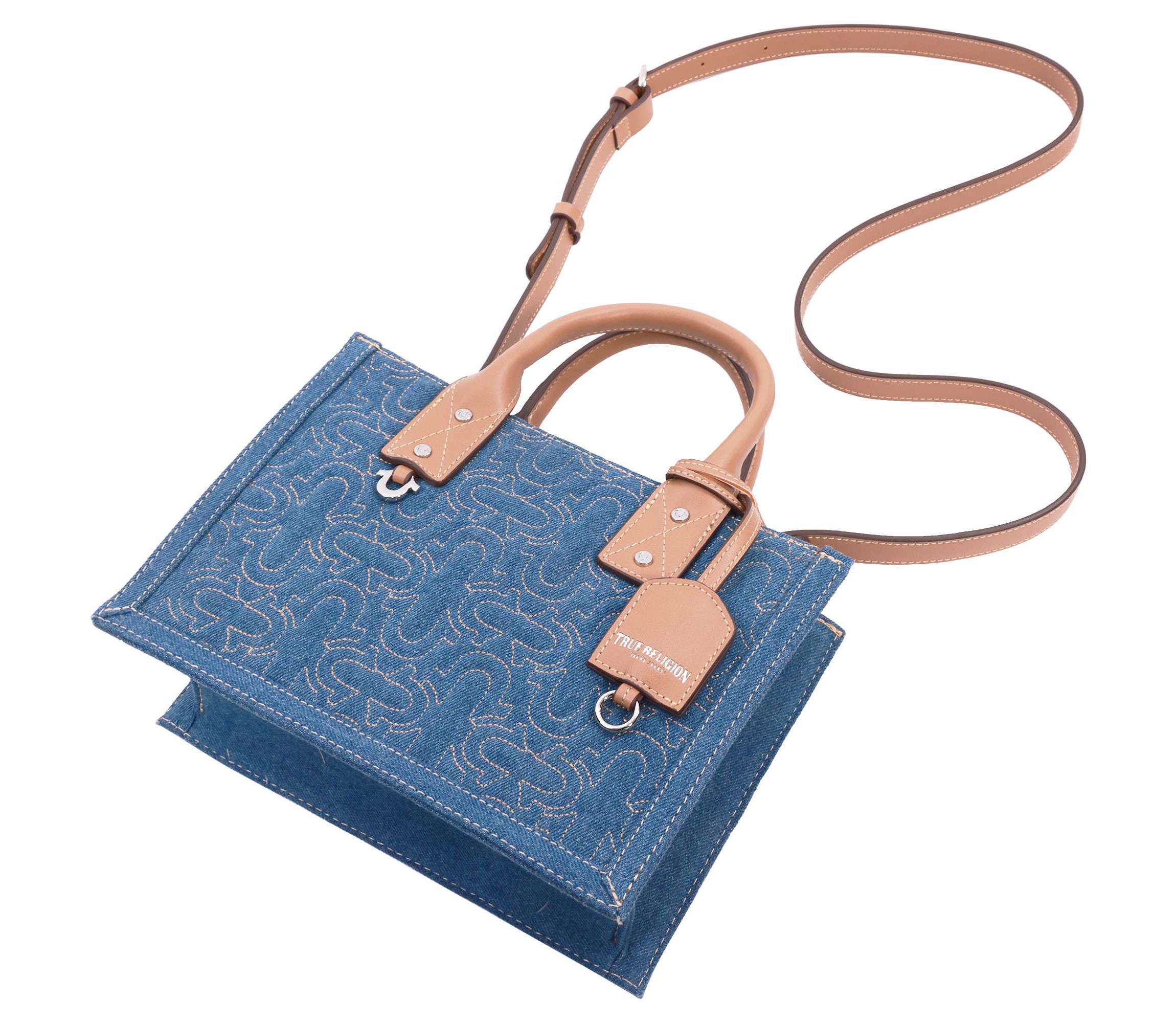 True Religion Quilted Horseshoe Modern Tote