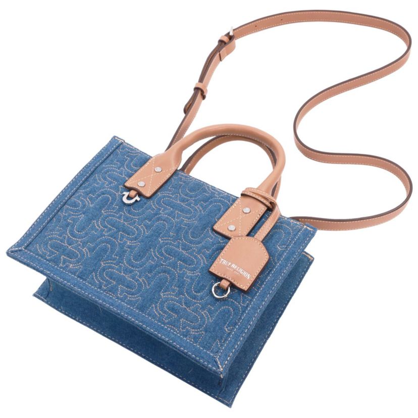 True Religion Quilted Horseshoe Modern Tote