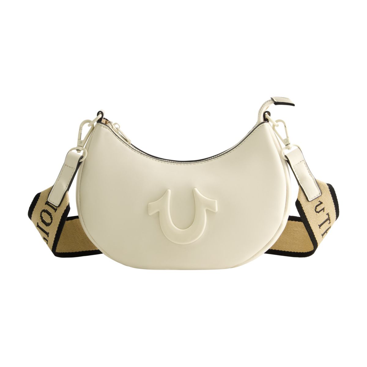 True Religion Logo Strap Crescent Hobo