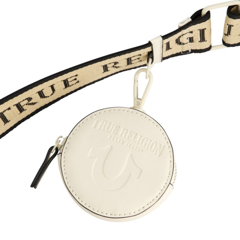 True Religion Logo Strap Crescent Hobo