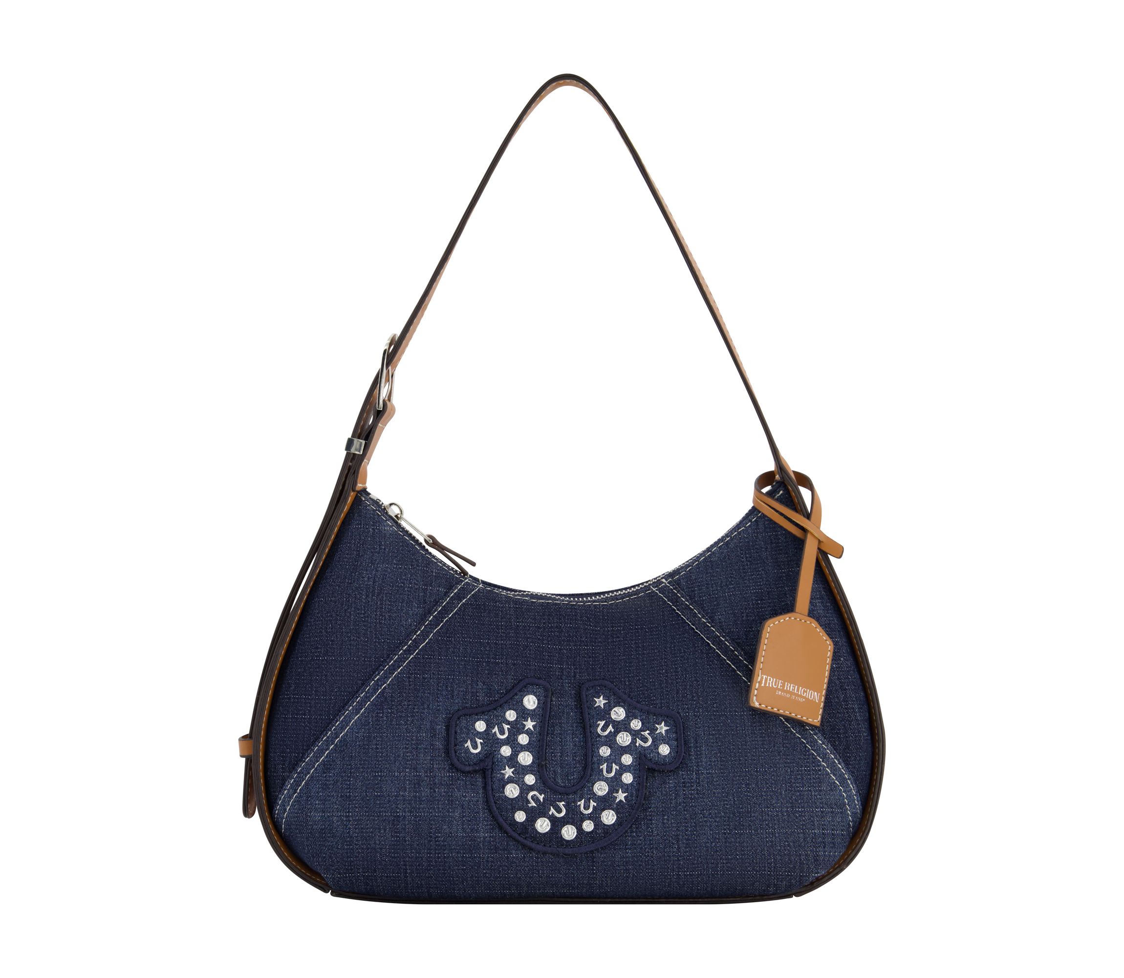 True Religon Strudded logo Denim Hobo