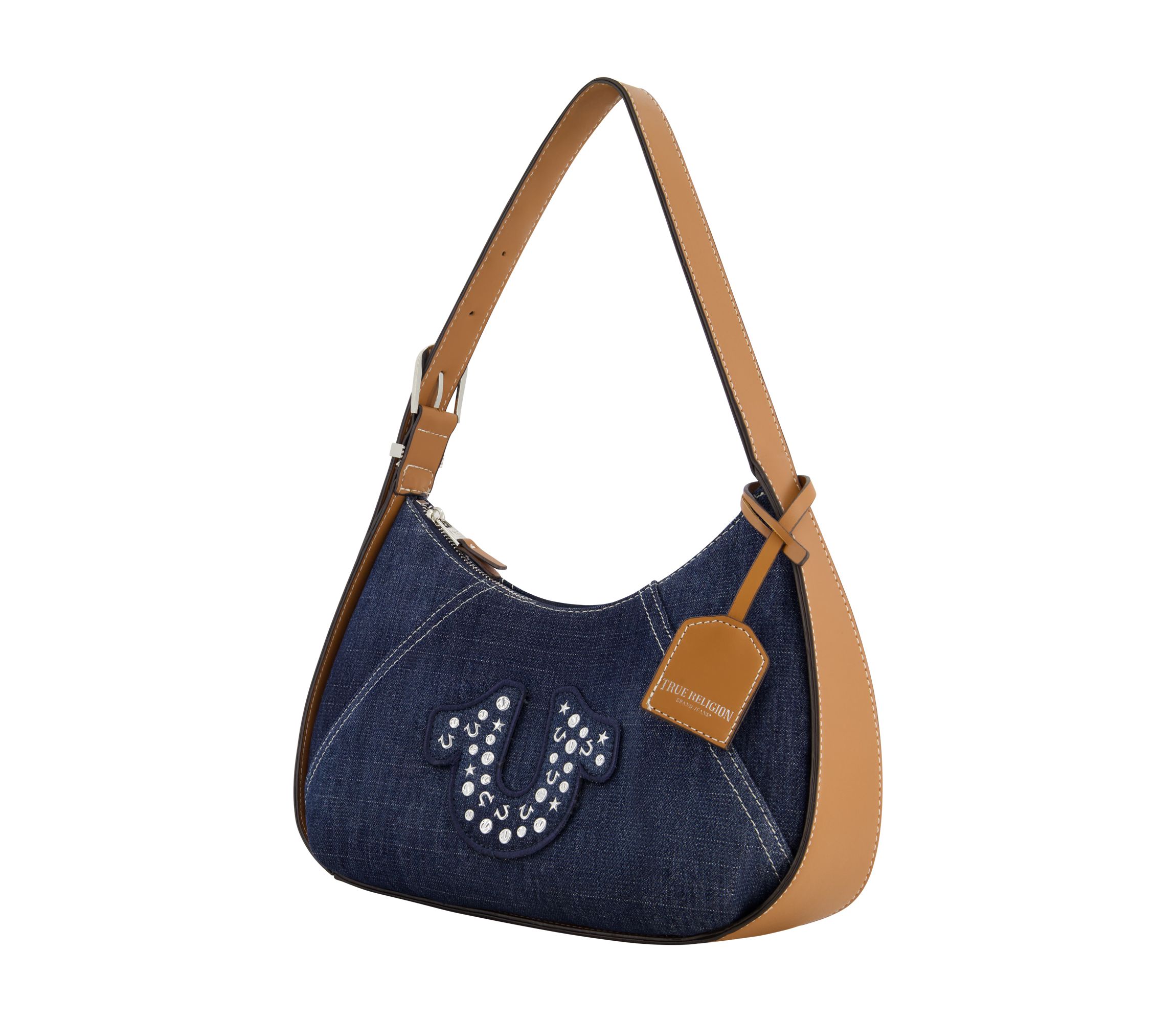 True Religon Strudded logo Denim Hobo