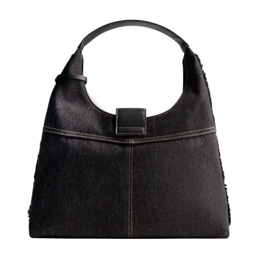 True Religion Frayed Denim Hobo
