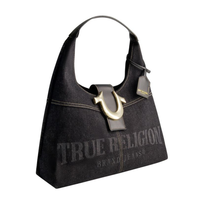 True Religion Frayed Denim Hobo