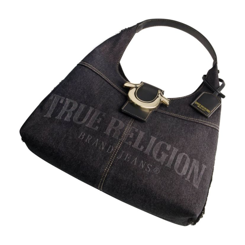 True Religion Frayed Denim Hobo