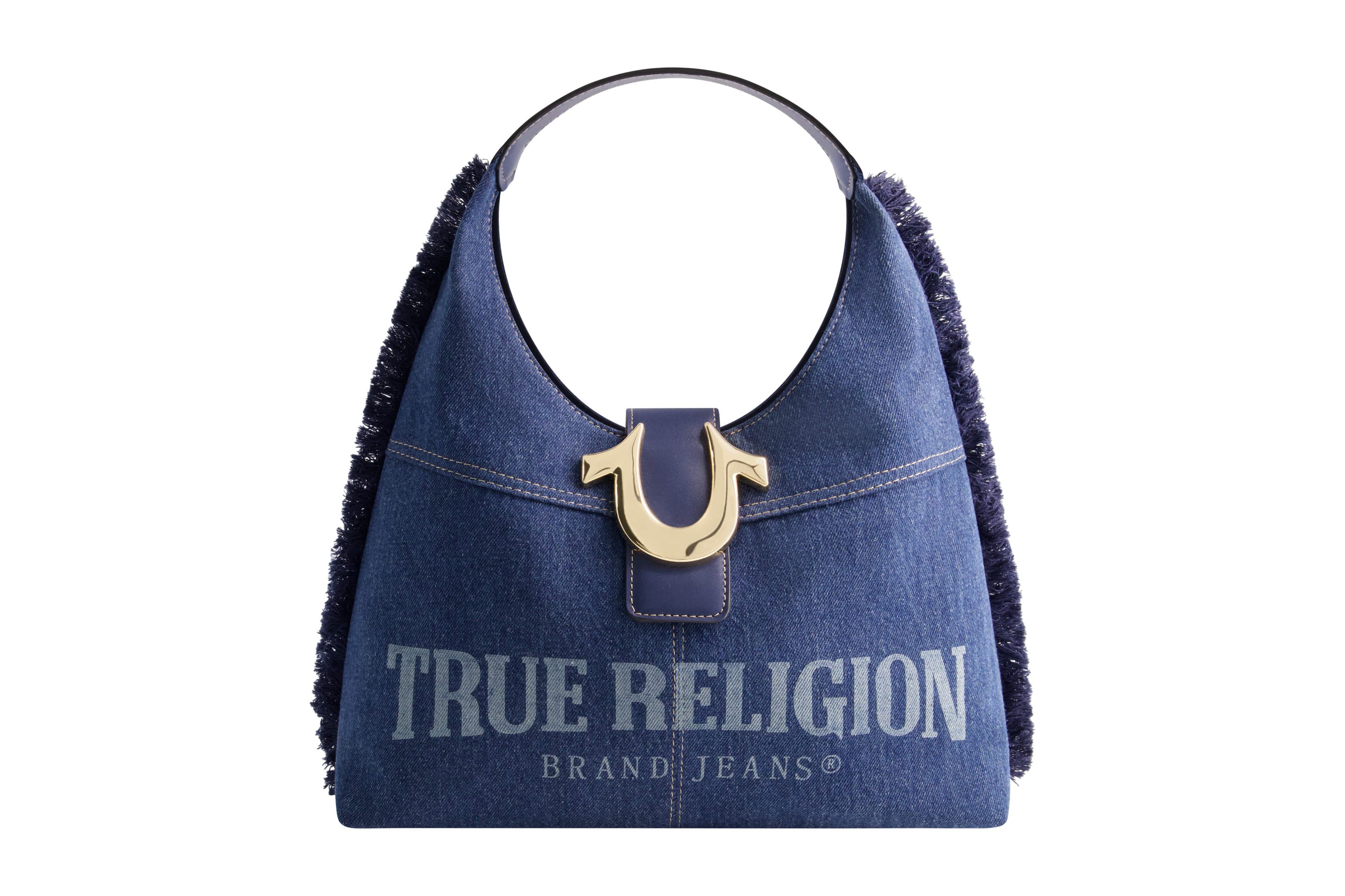 True Religion Frayed Denim Hobo