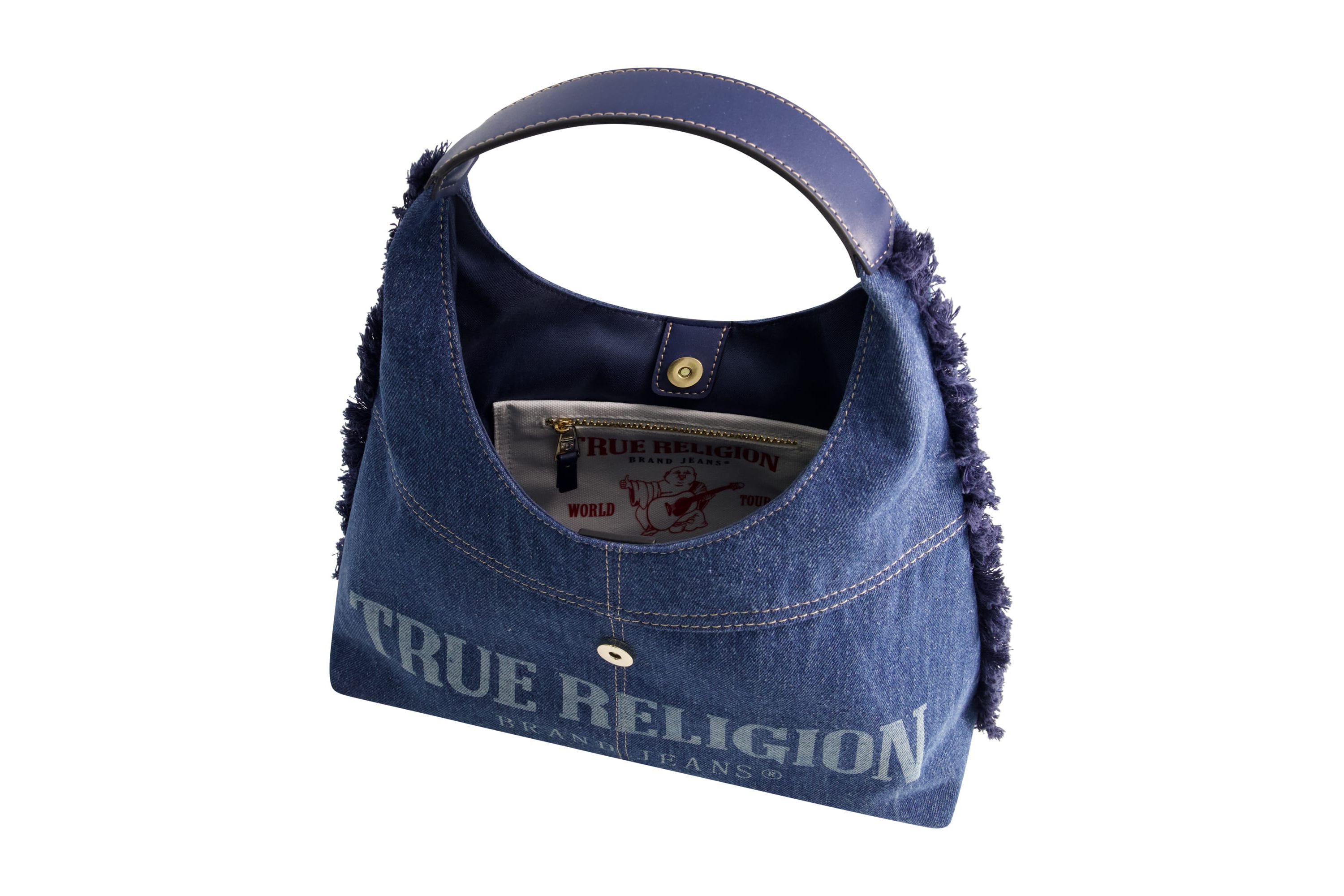 True Religion Frayed Denim Hobo