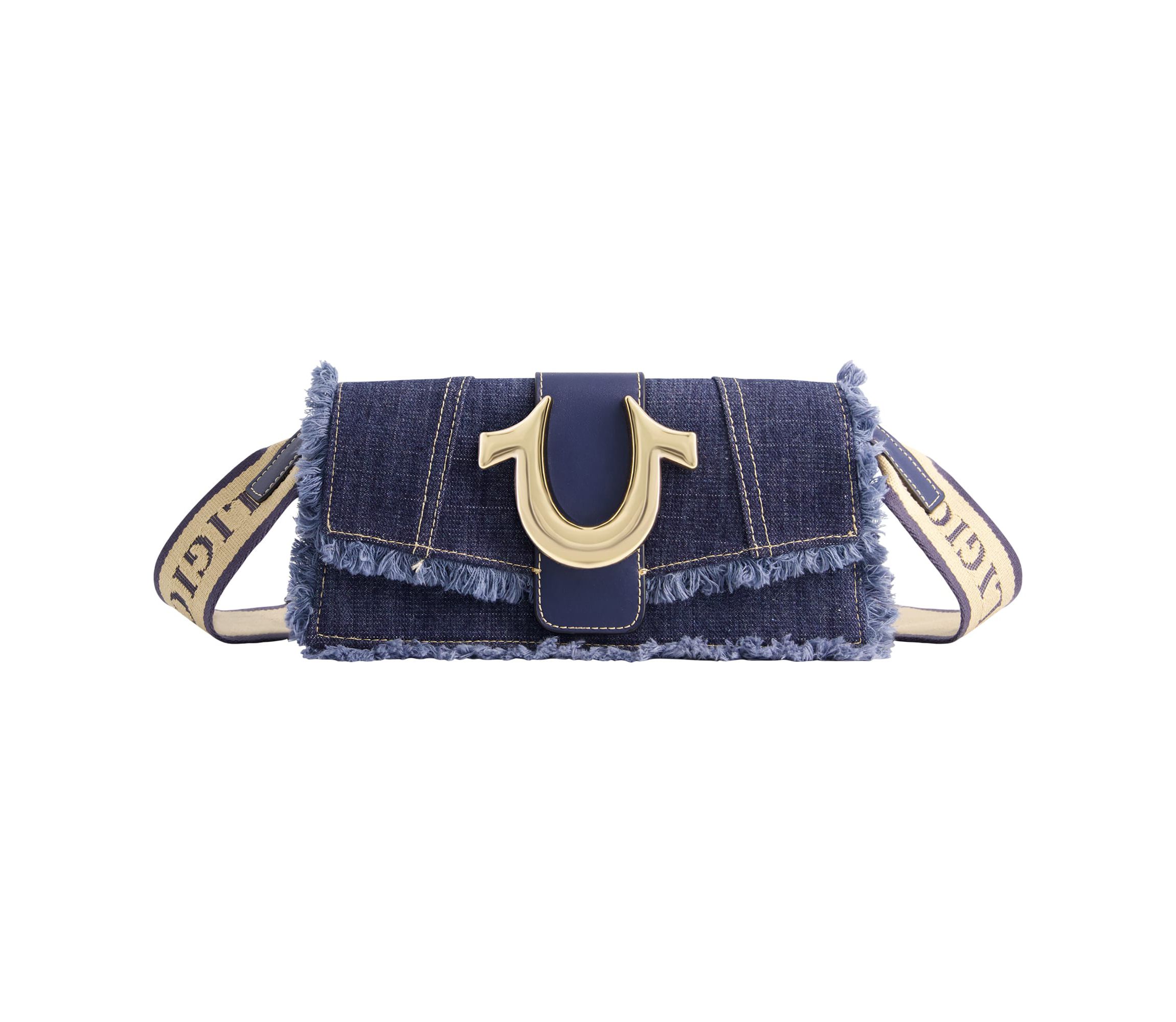 True Religion Frayed Denim Flap | Belk