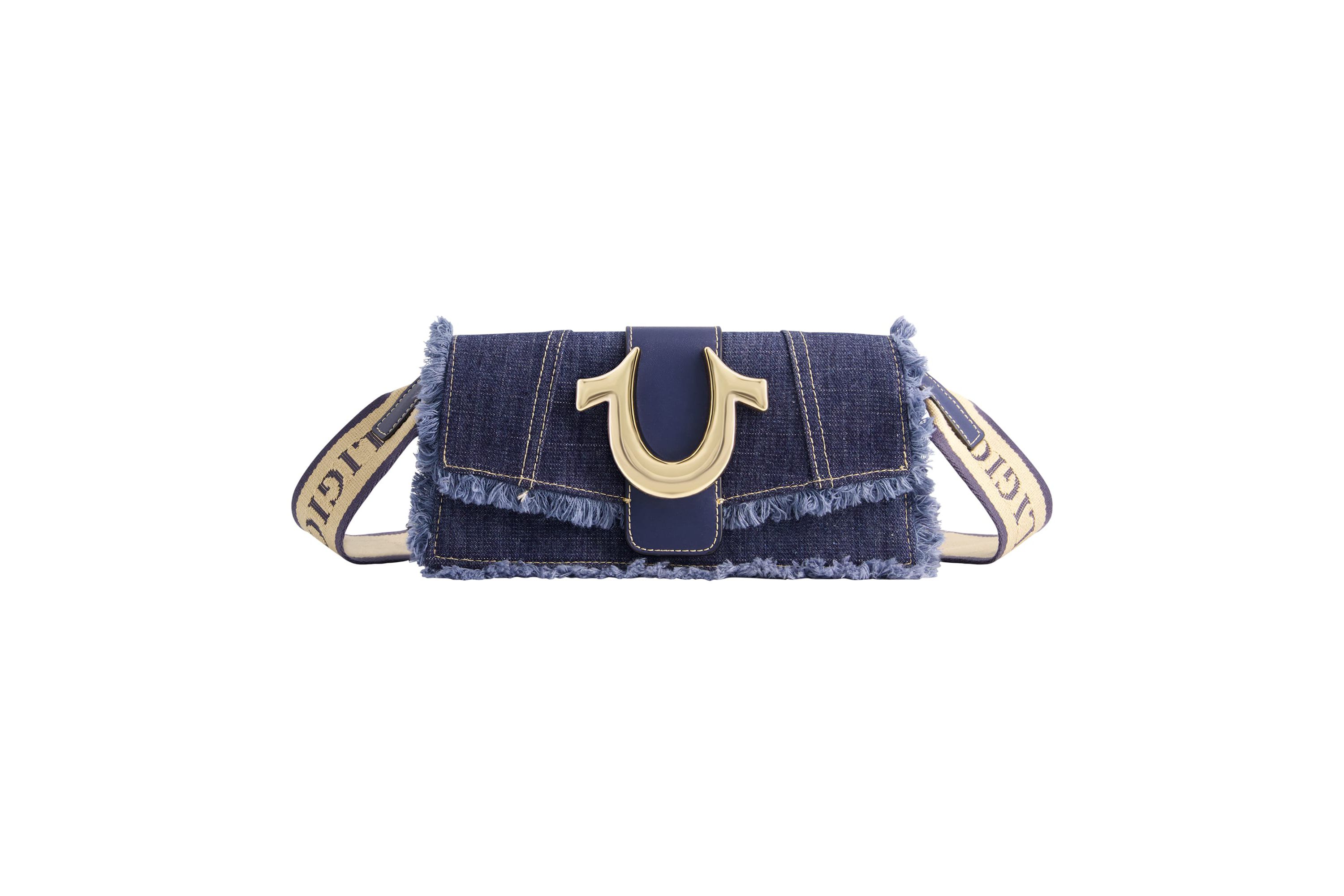 True Religion Frayed Denim Flap