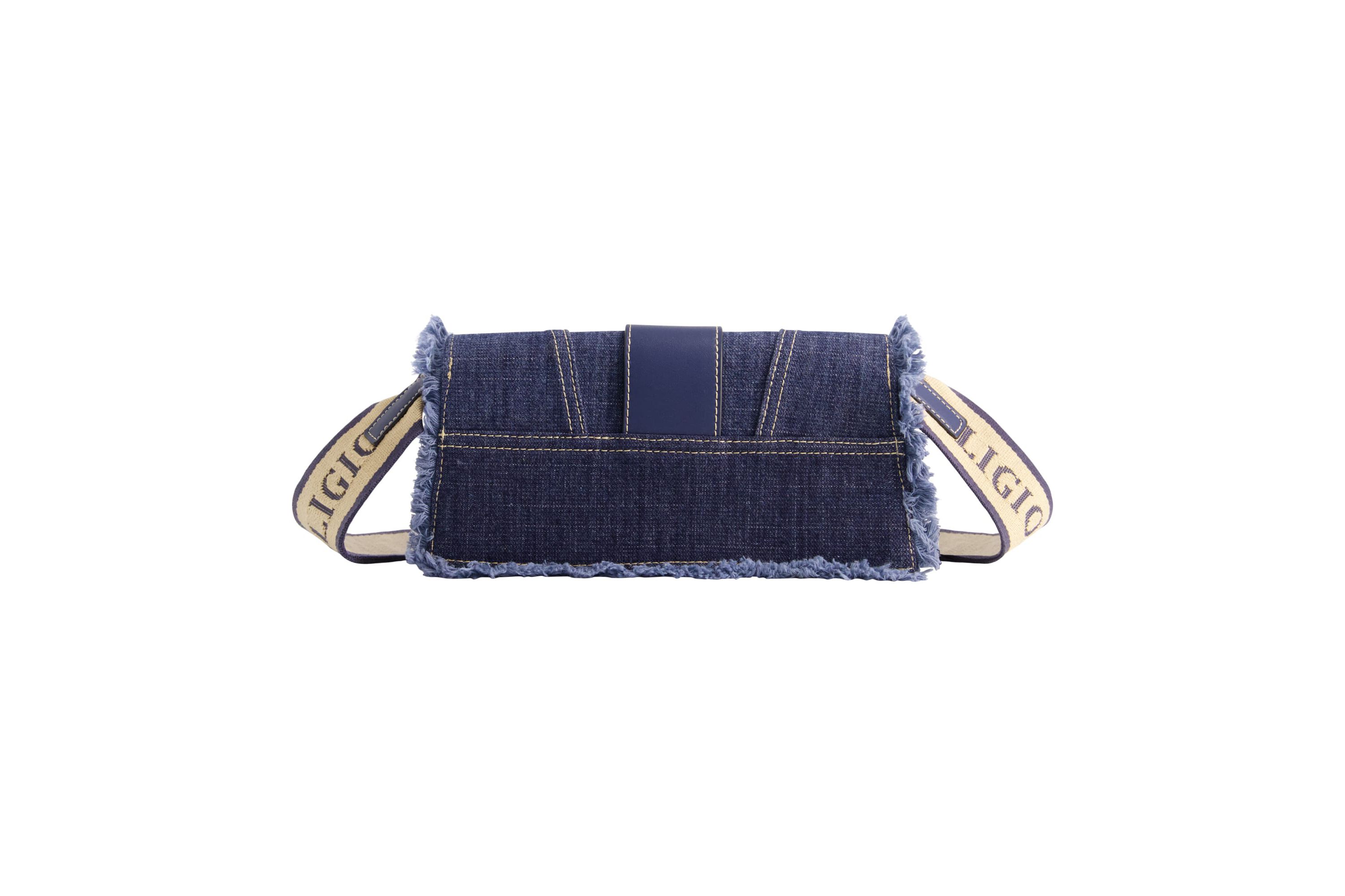 True Religion Frayed Denim Flap