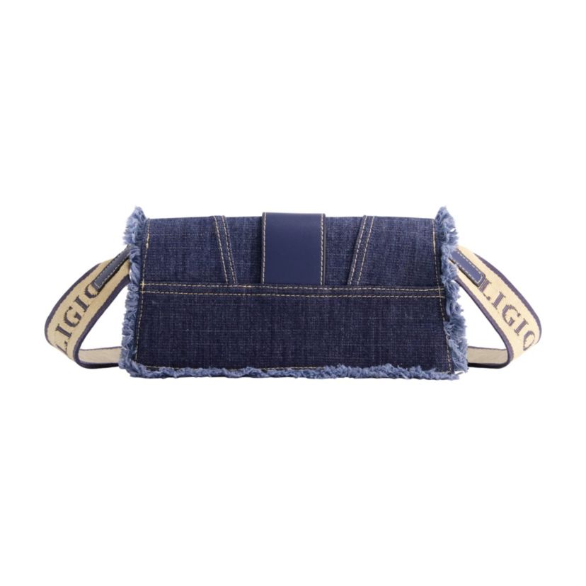 True Religion Frayed Denim Flap