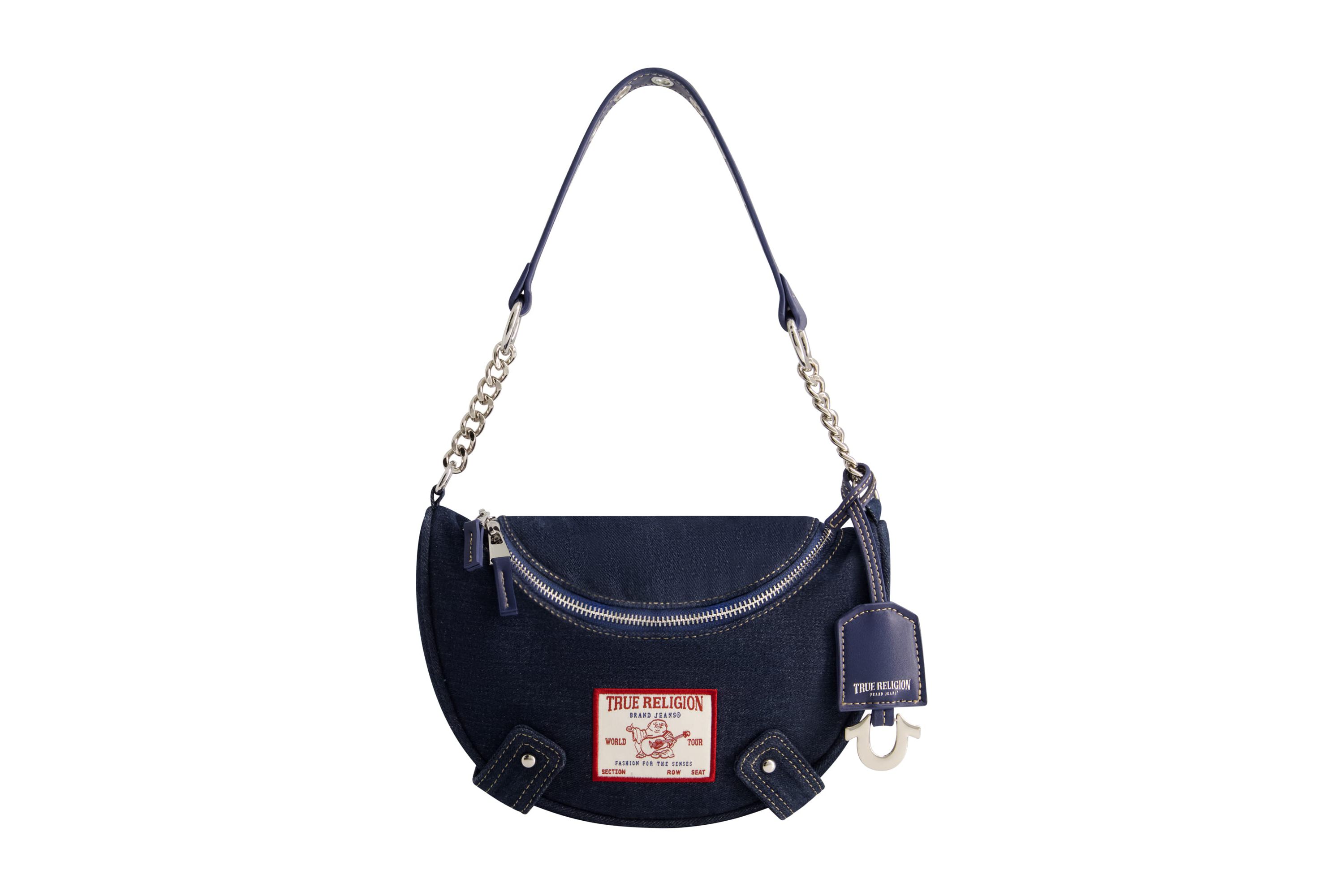 True Religion Chain Handle Denim Hobo