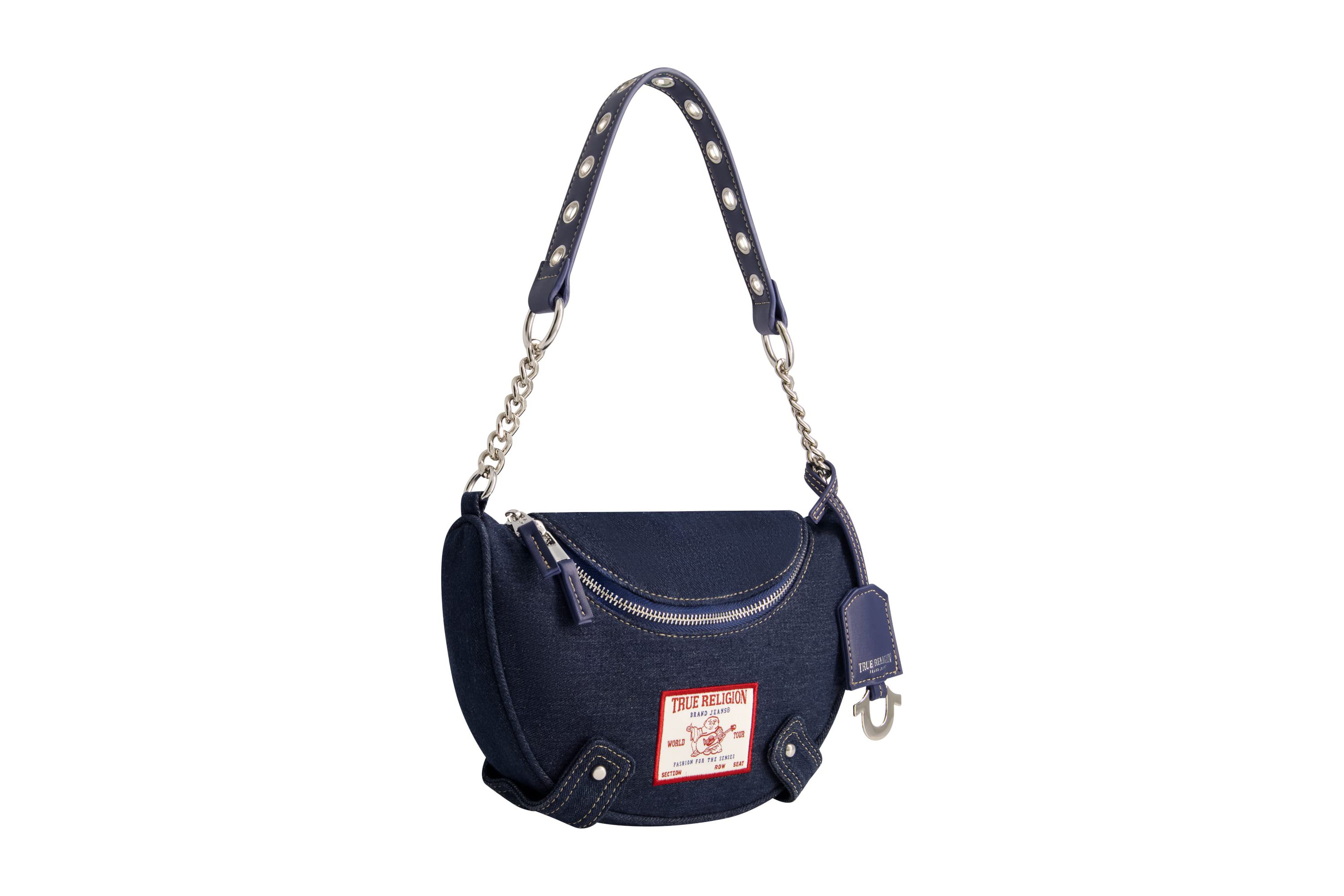 True Religion Chain Handle Denim Hobo