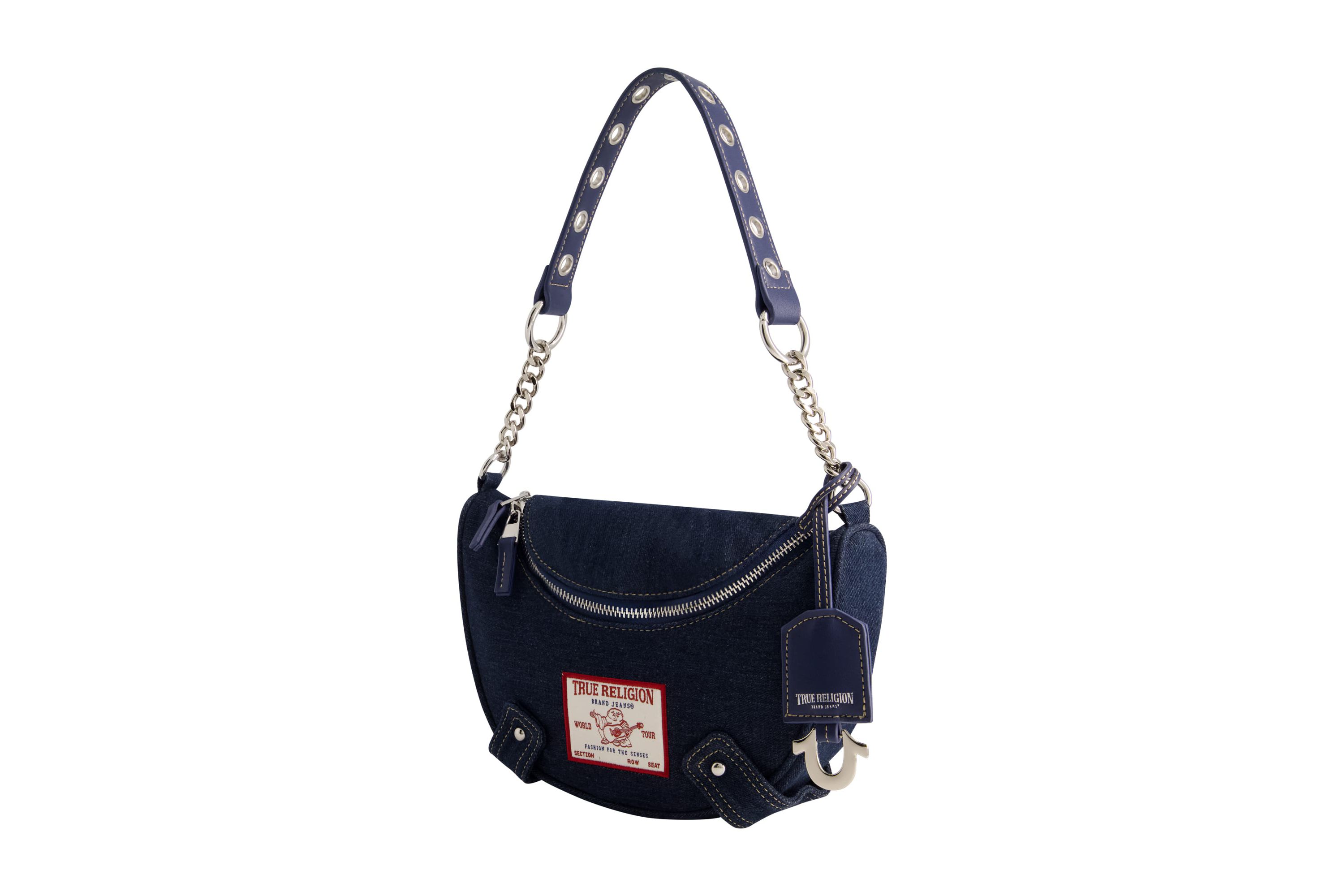 True Religion Chain Handle Denim Hobo