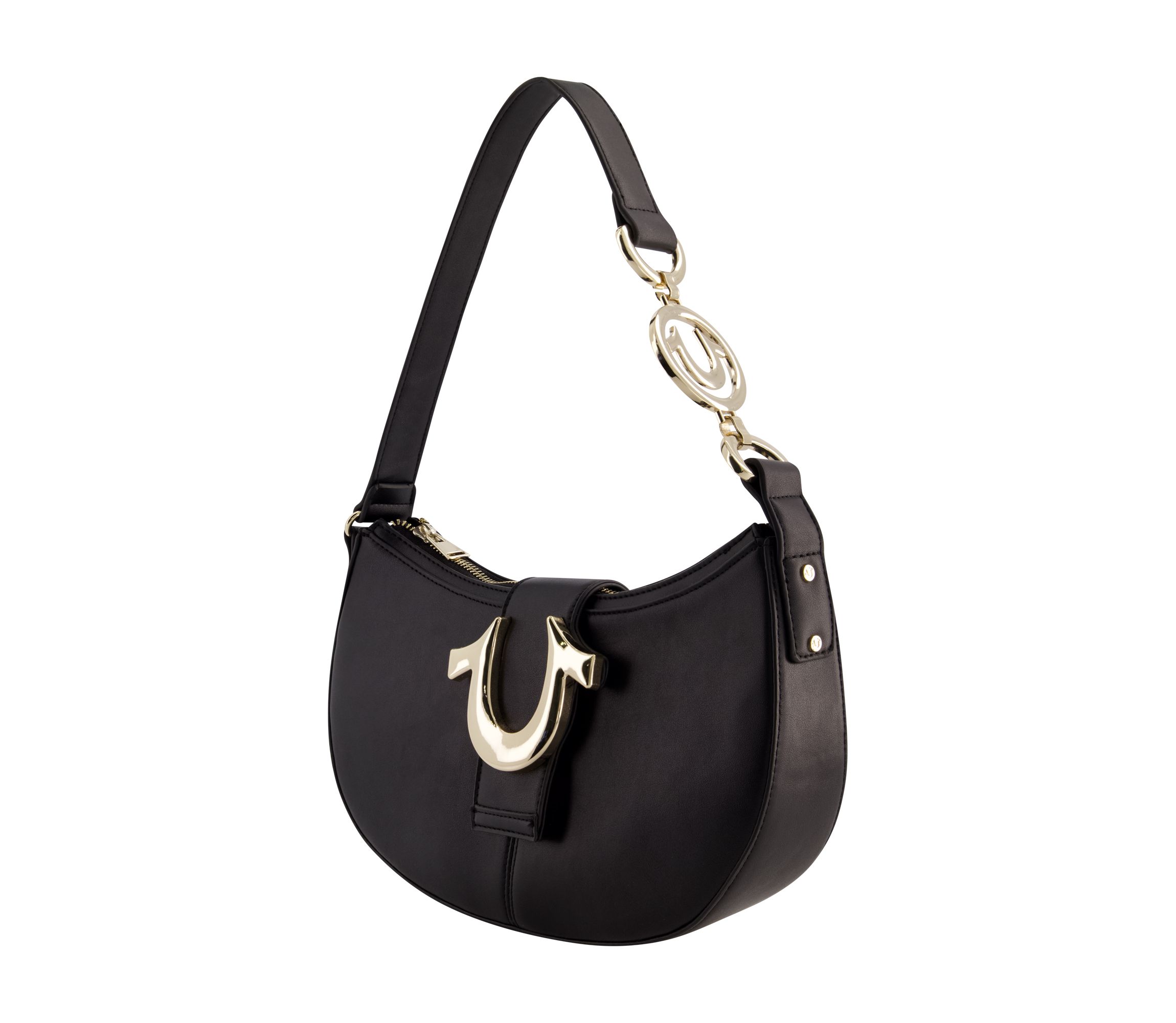 True Religion Horseshoe Strap Crescent Hobo