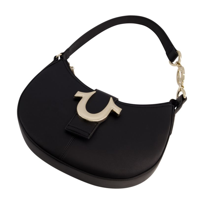True Religion Horseshoe Strap Crescent Hobo