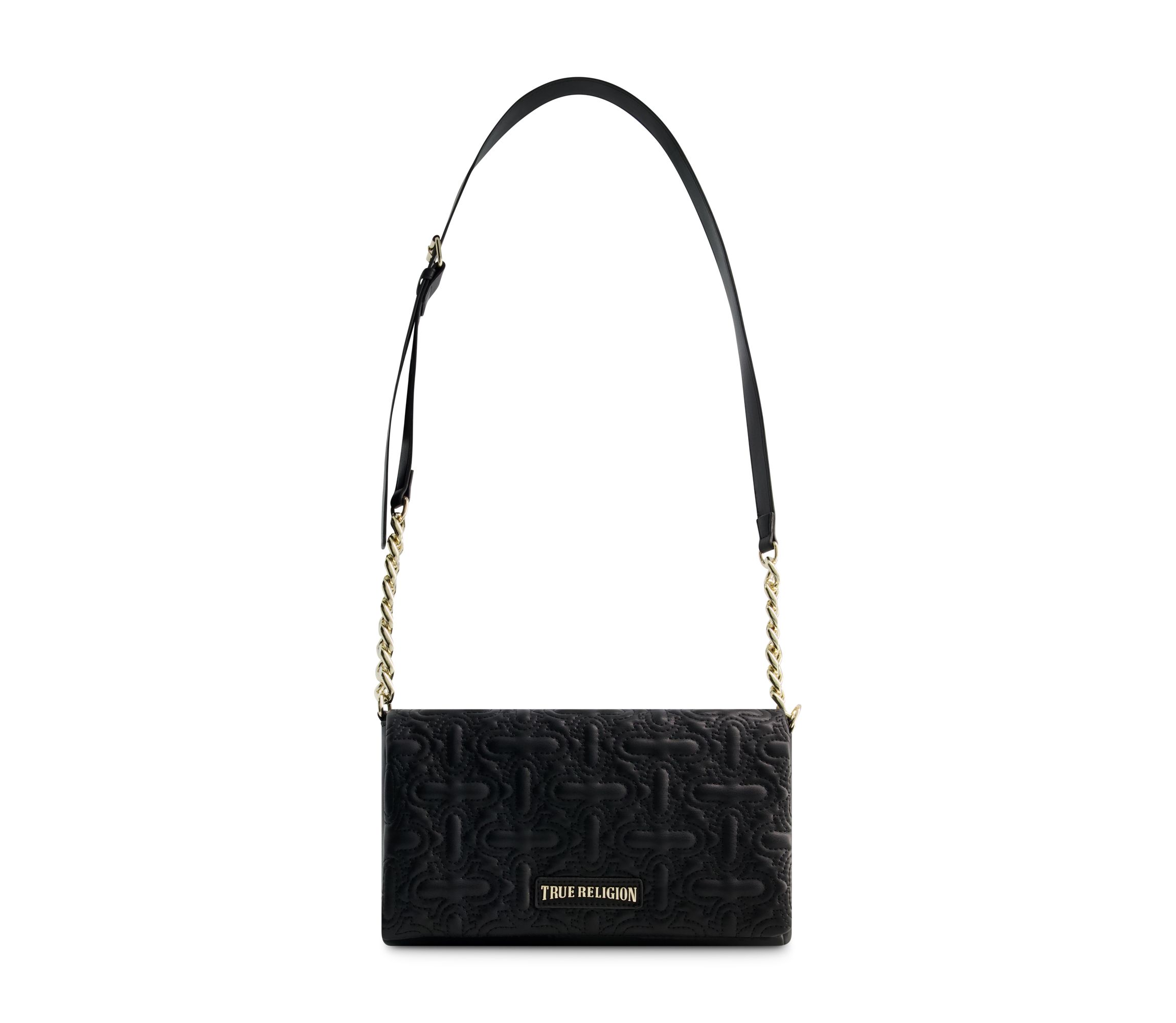 True Religion Quilted Horseshoe Flap Hobo