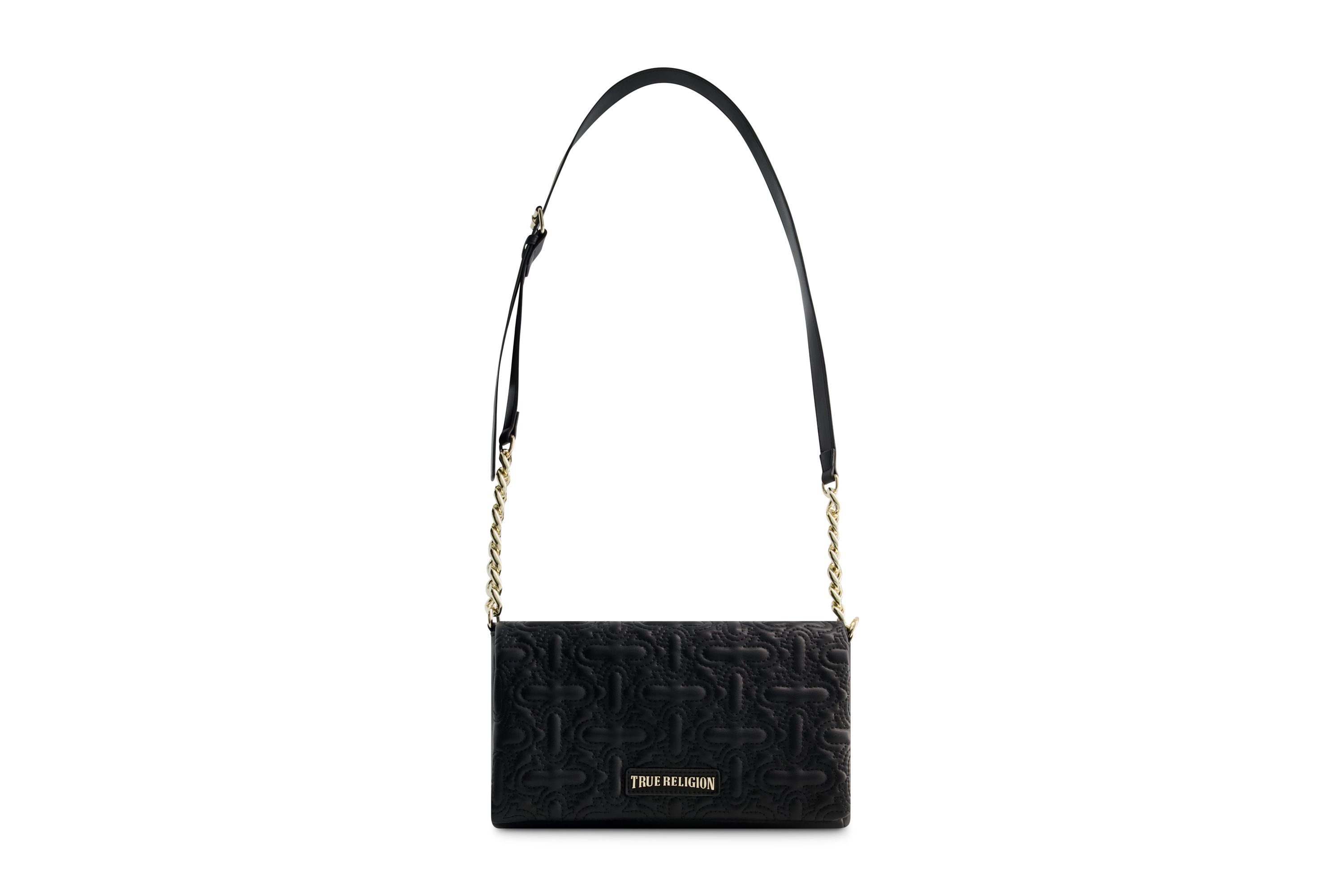 True Religion Quilted Horseshoe Flap Hobo