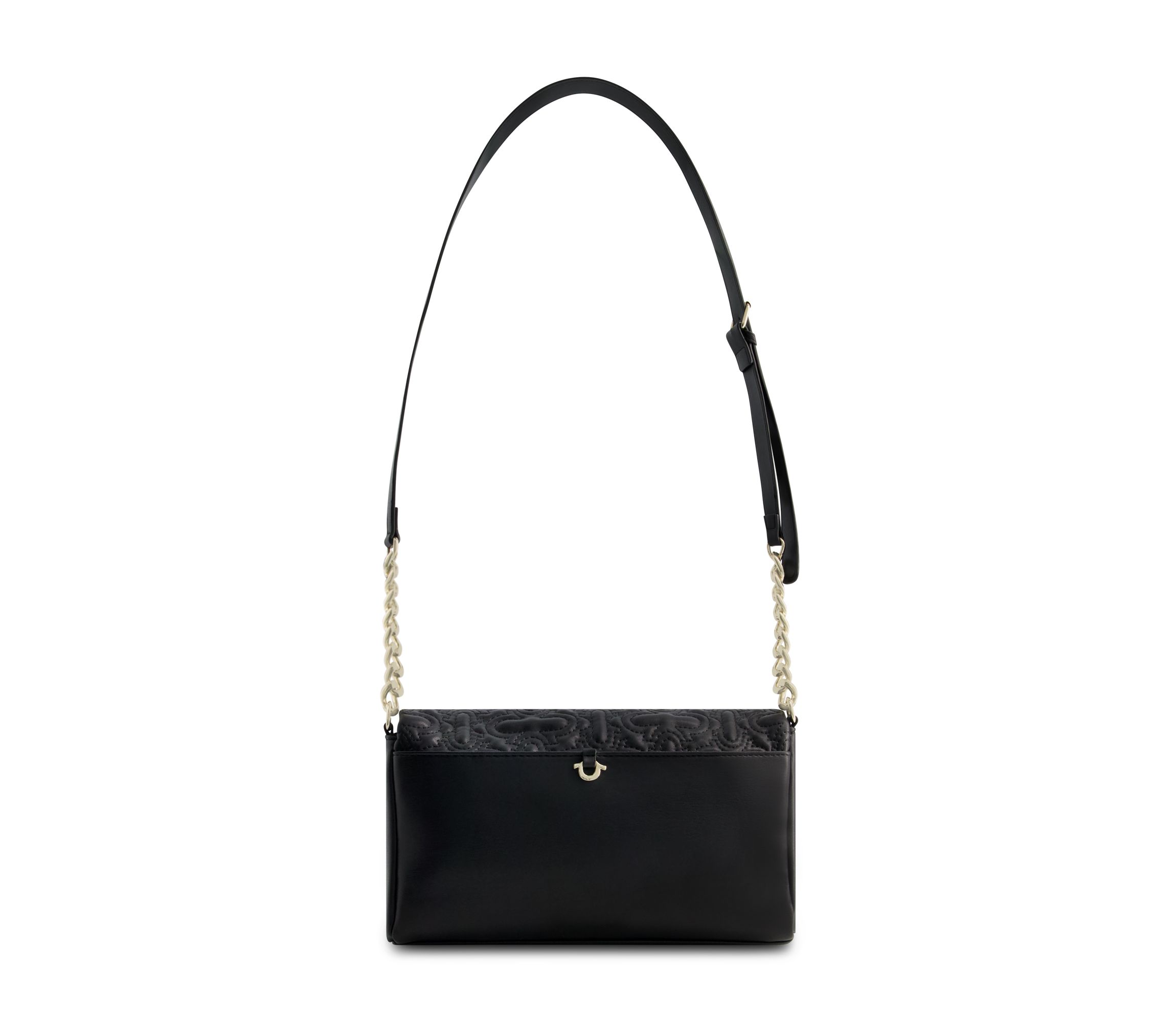 True Religion Quilted Horseshoe Flap Hobo