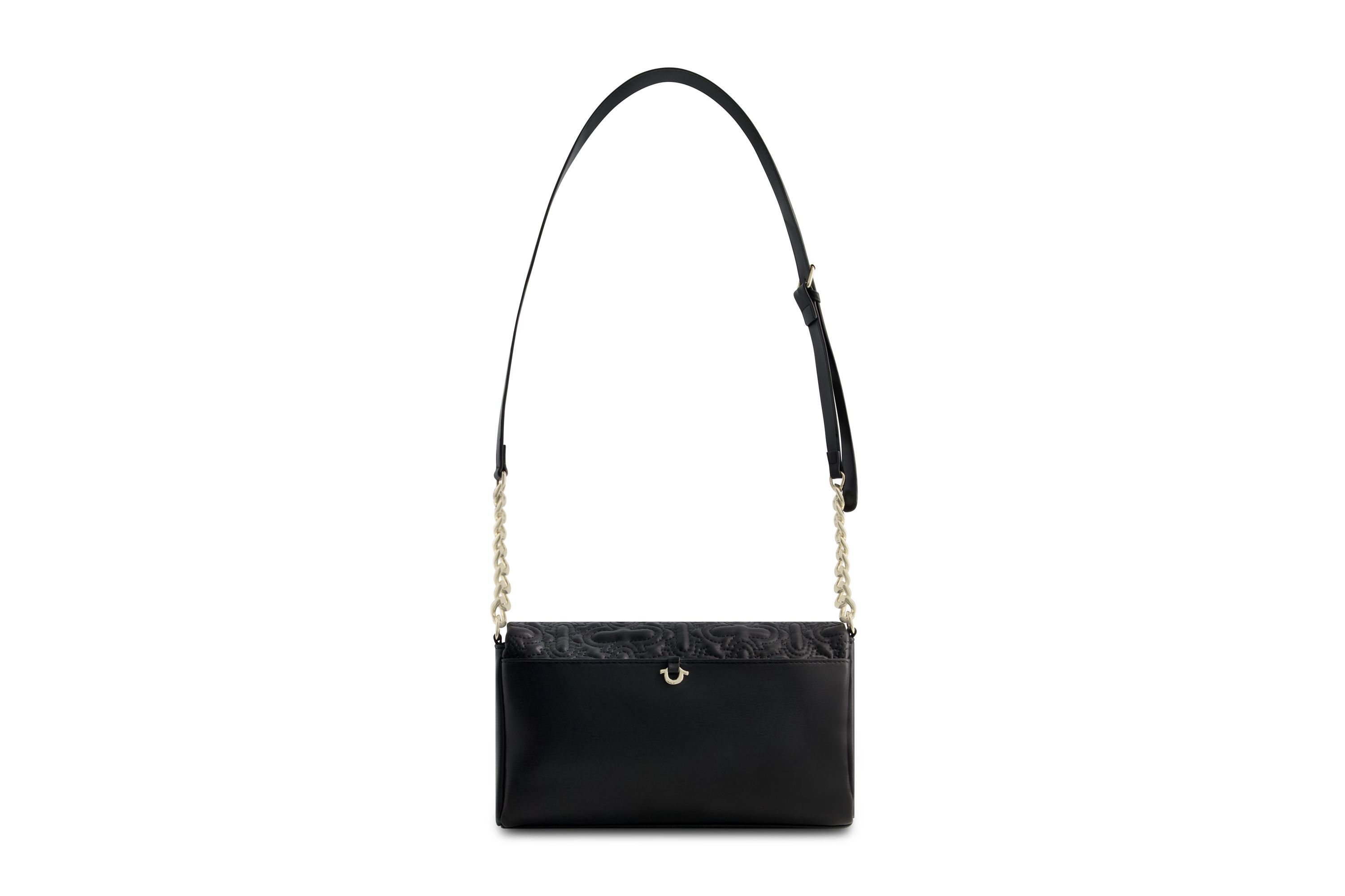 True Religion Quilted Horseshoe Flap Hobo