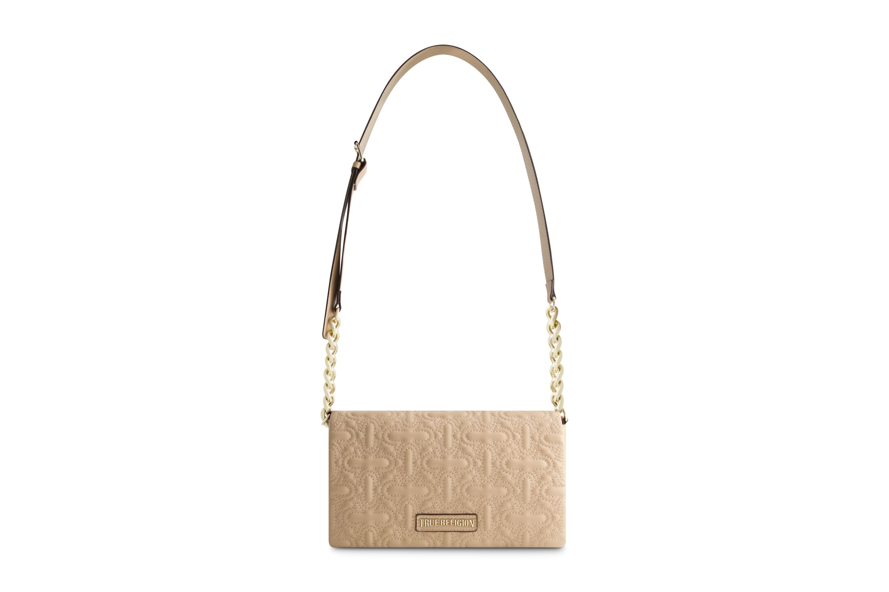 True Religion Quilted Horseshoe Flap Hobo