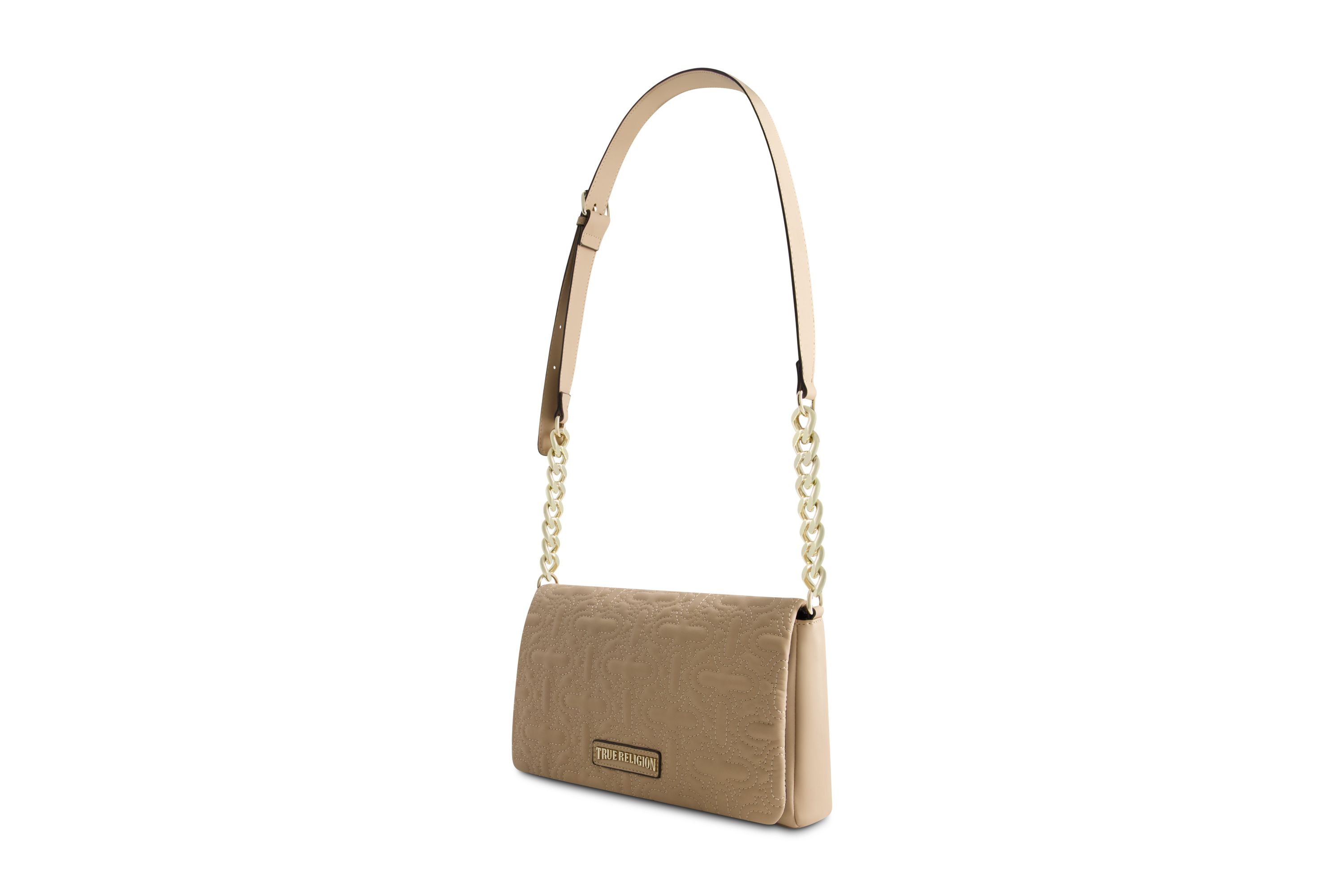 True Religion Quilted Horseshoe Flap Hobo