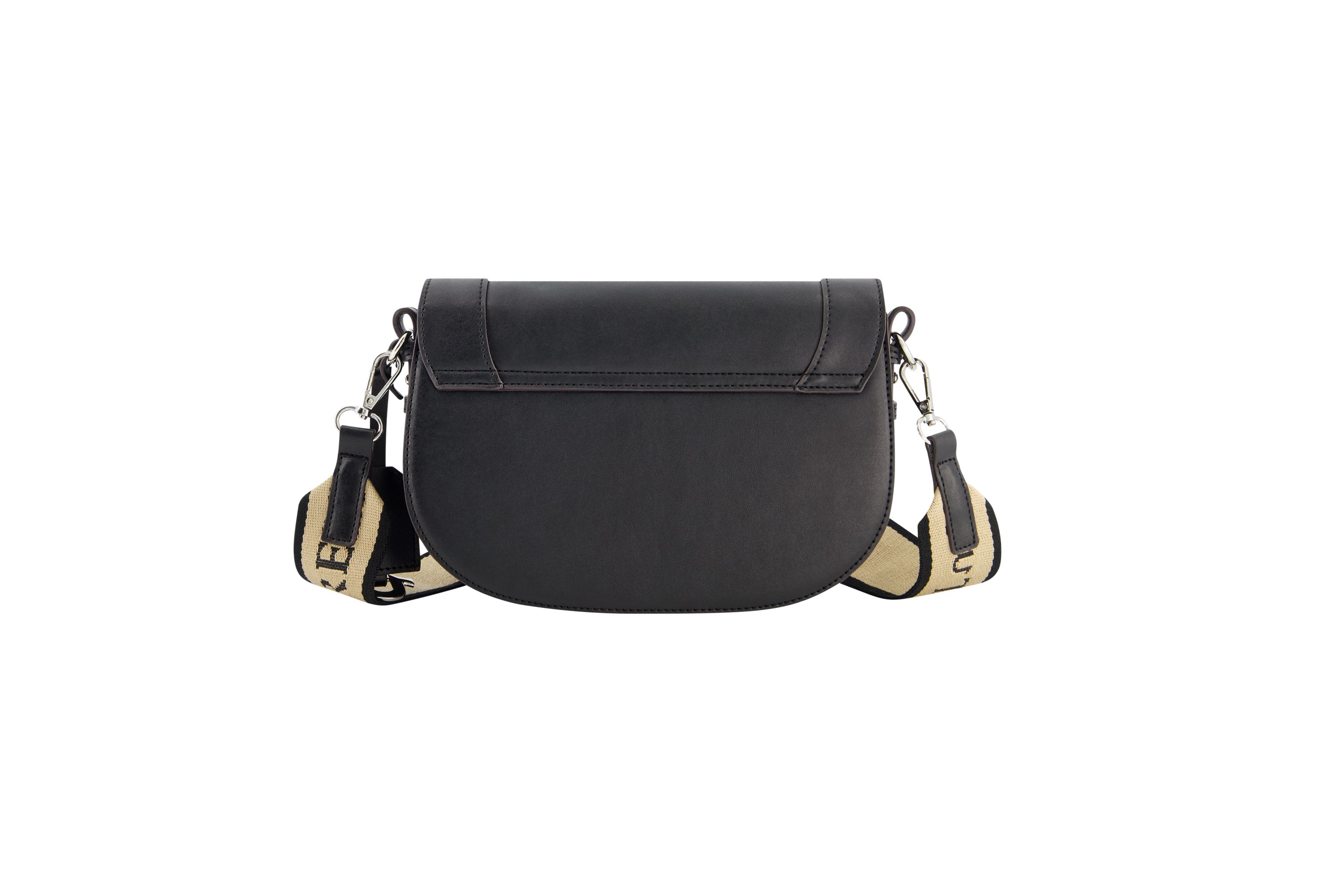 True Religion debossed logo flap shoulder bag