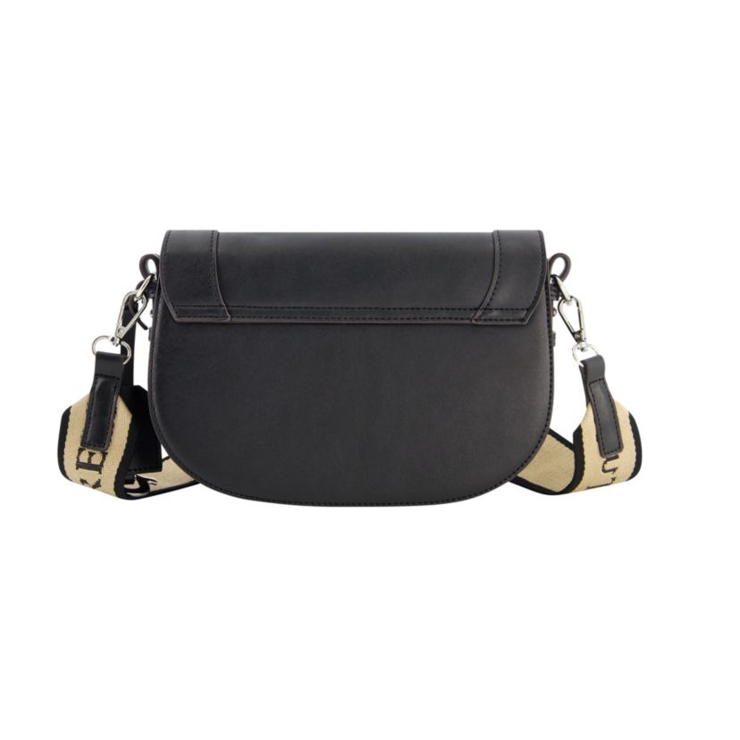 True Religion debossed logo flap shoulder bag