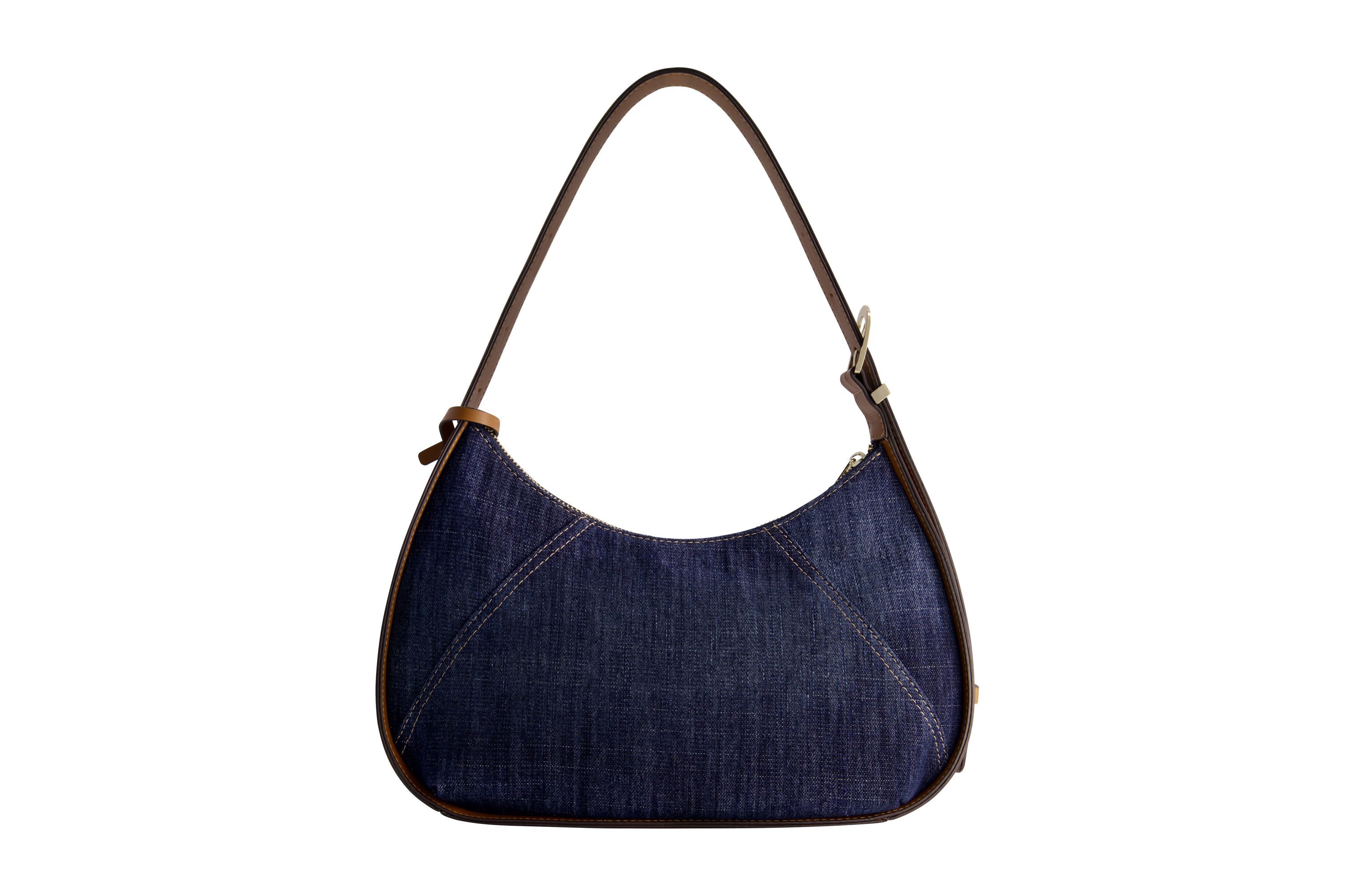 True Religion Metal Horseshoe Denim Hobo