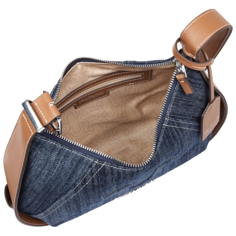 True Religion Denim Raised Horseshoe Hobo