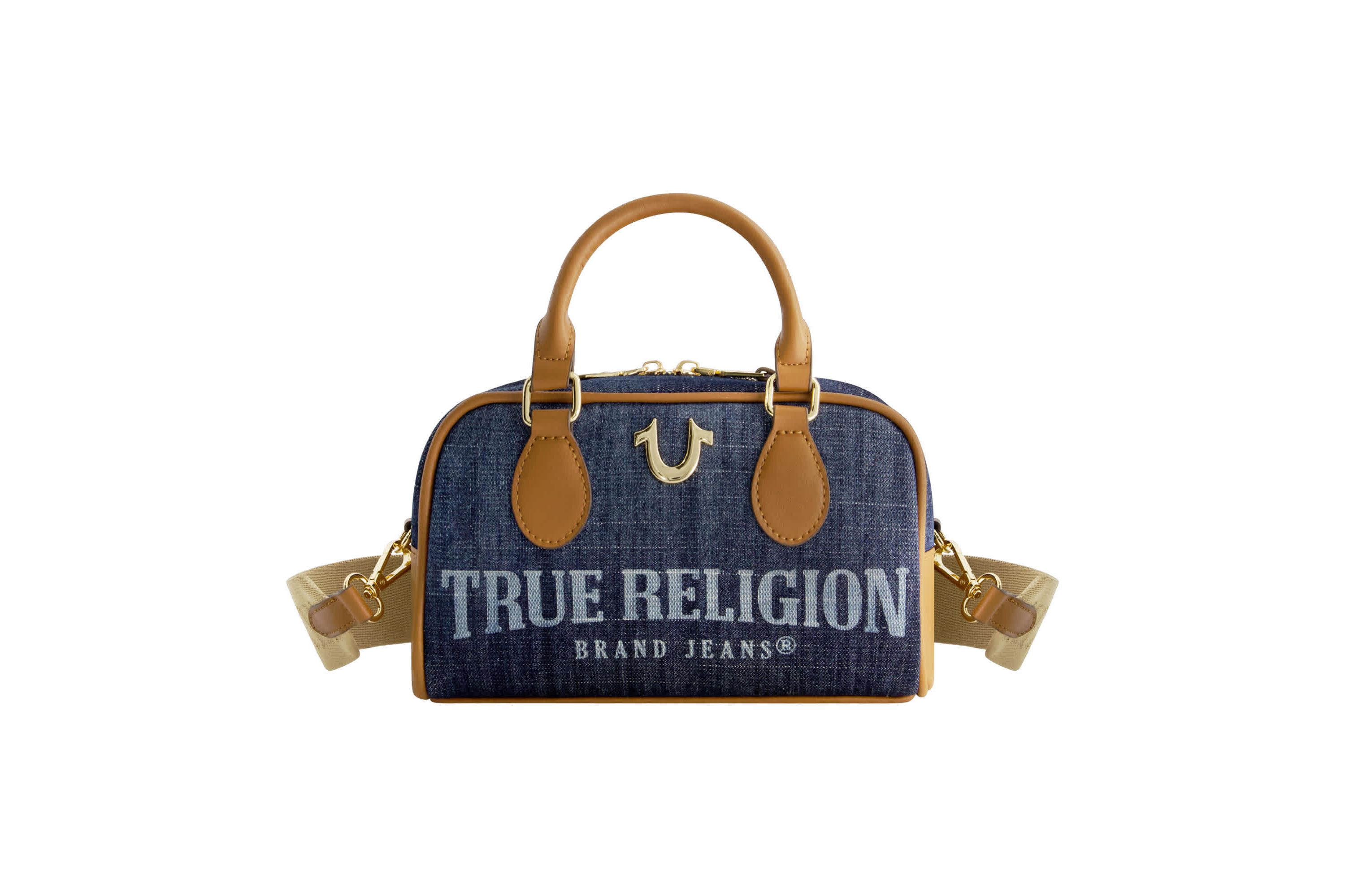 True Religion Denim Logo Mini Satchel Crossbody Bag